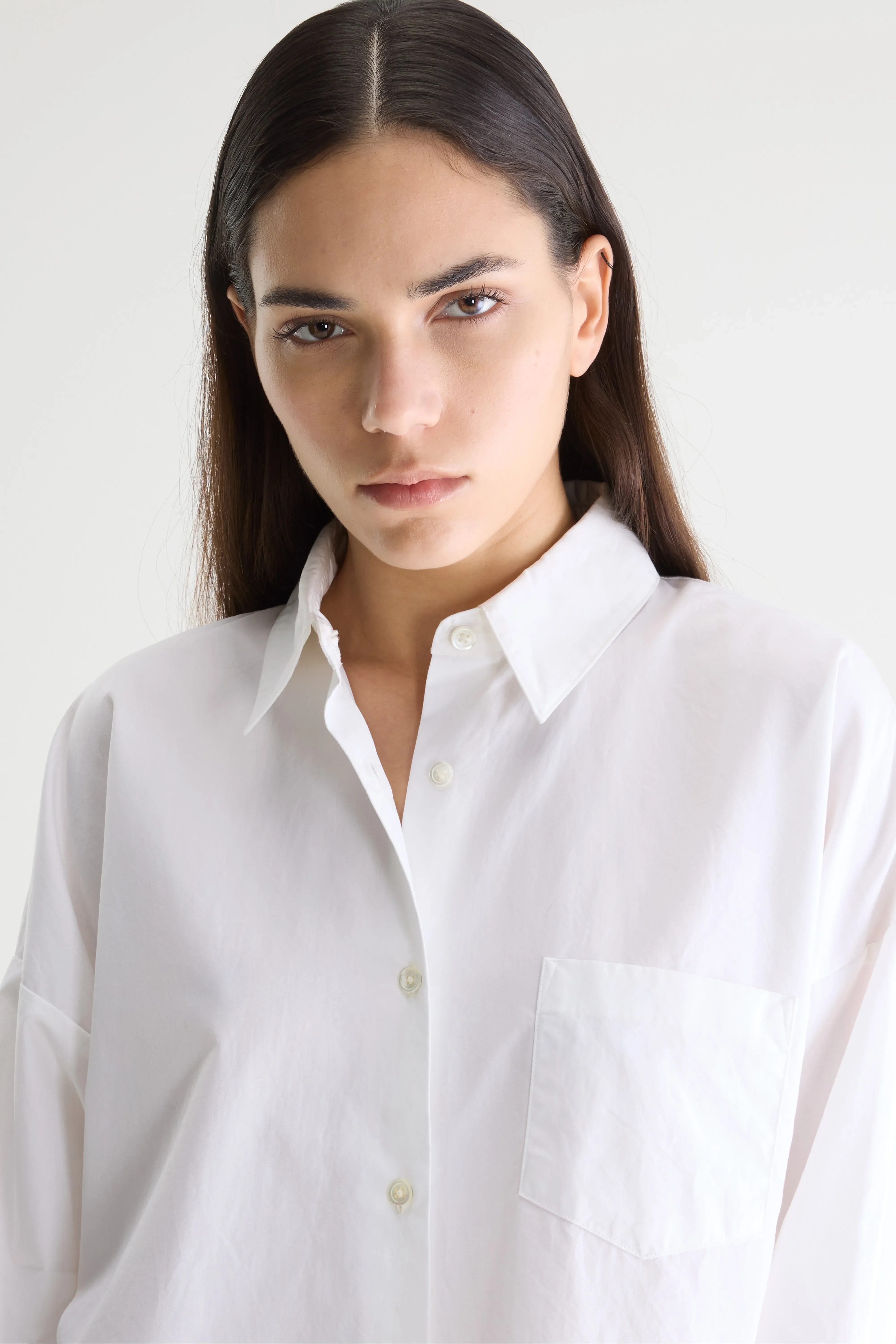 Bellerose Giorgia white poplin shirt (252 / W / WHITE)