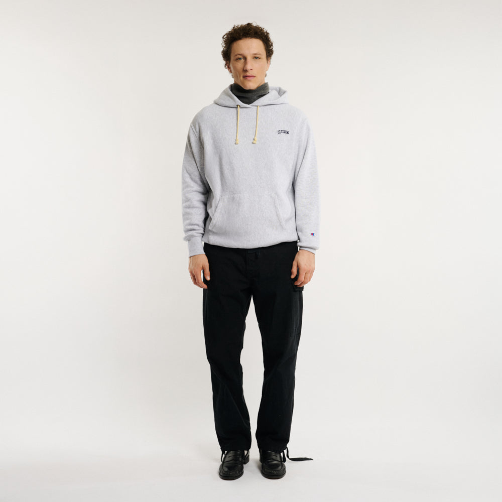 Merci x Champion - Sweat à Capuche Merci Patch- Gris