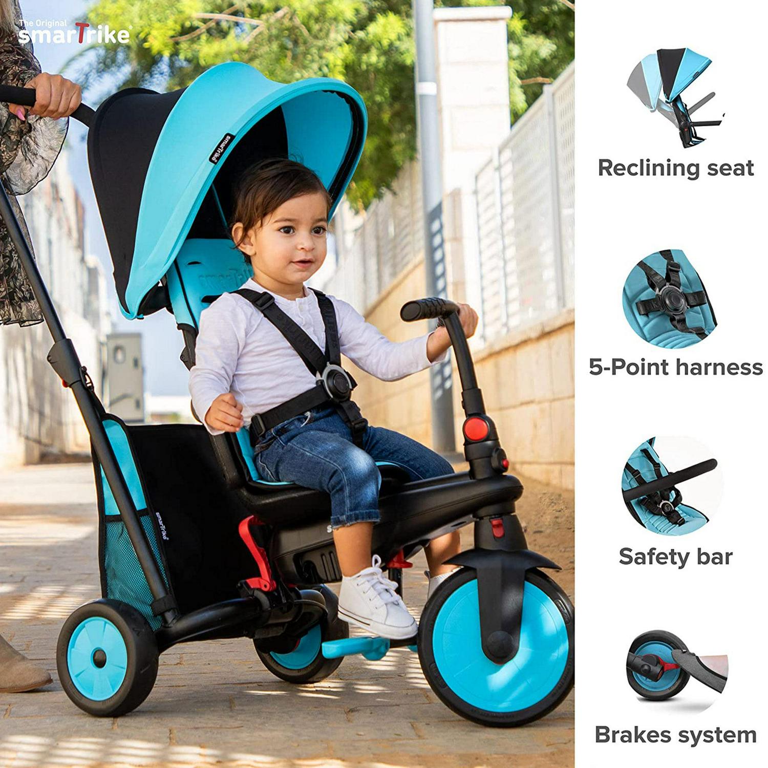 smarTrike 5 in 1 Modular Toddler Stroller Tricycle with 1 Handed Steering - Image 7