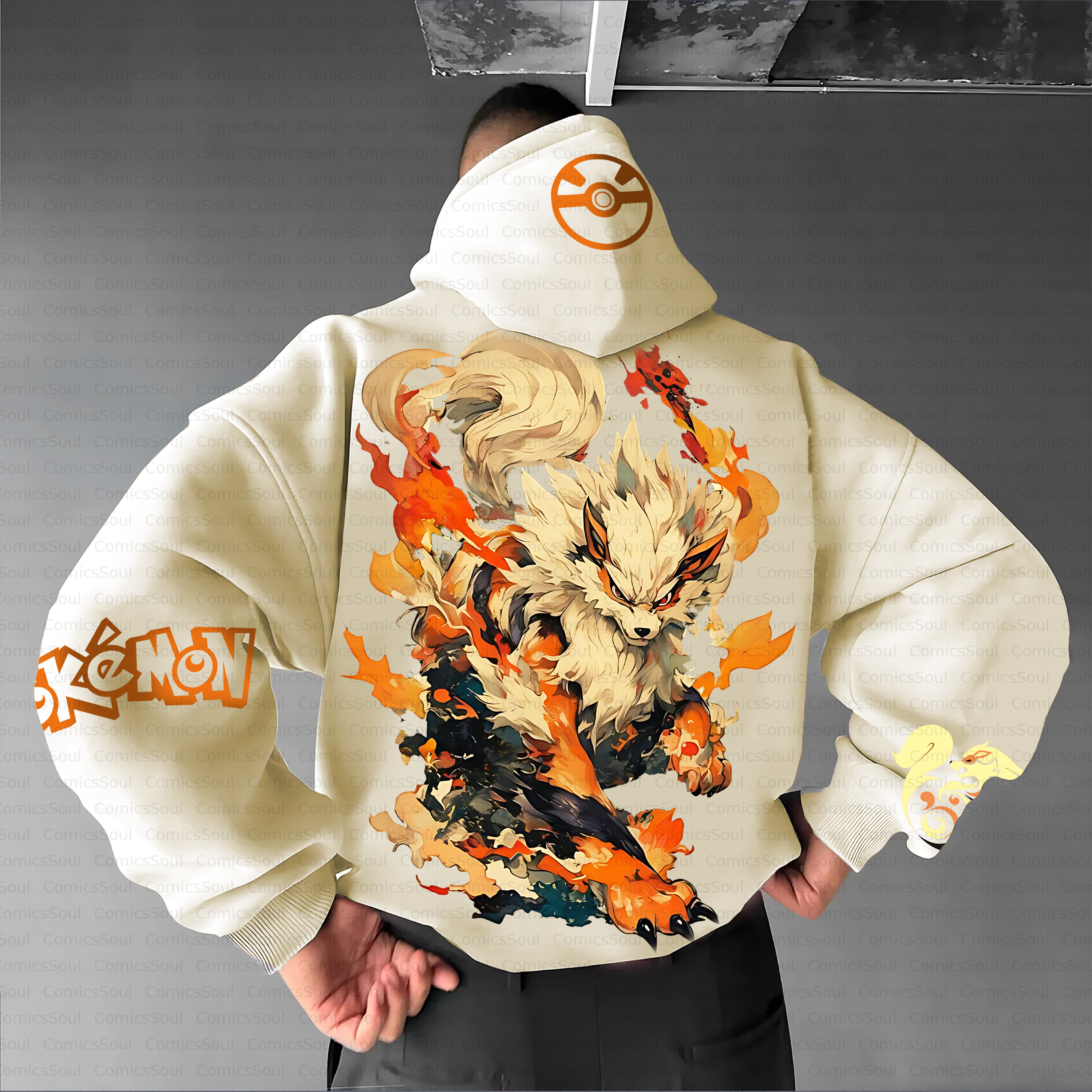 Unisex Anime Inspired Vintage Plush Hoodie