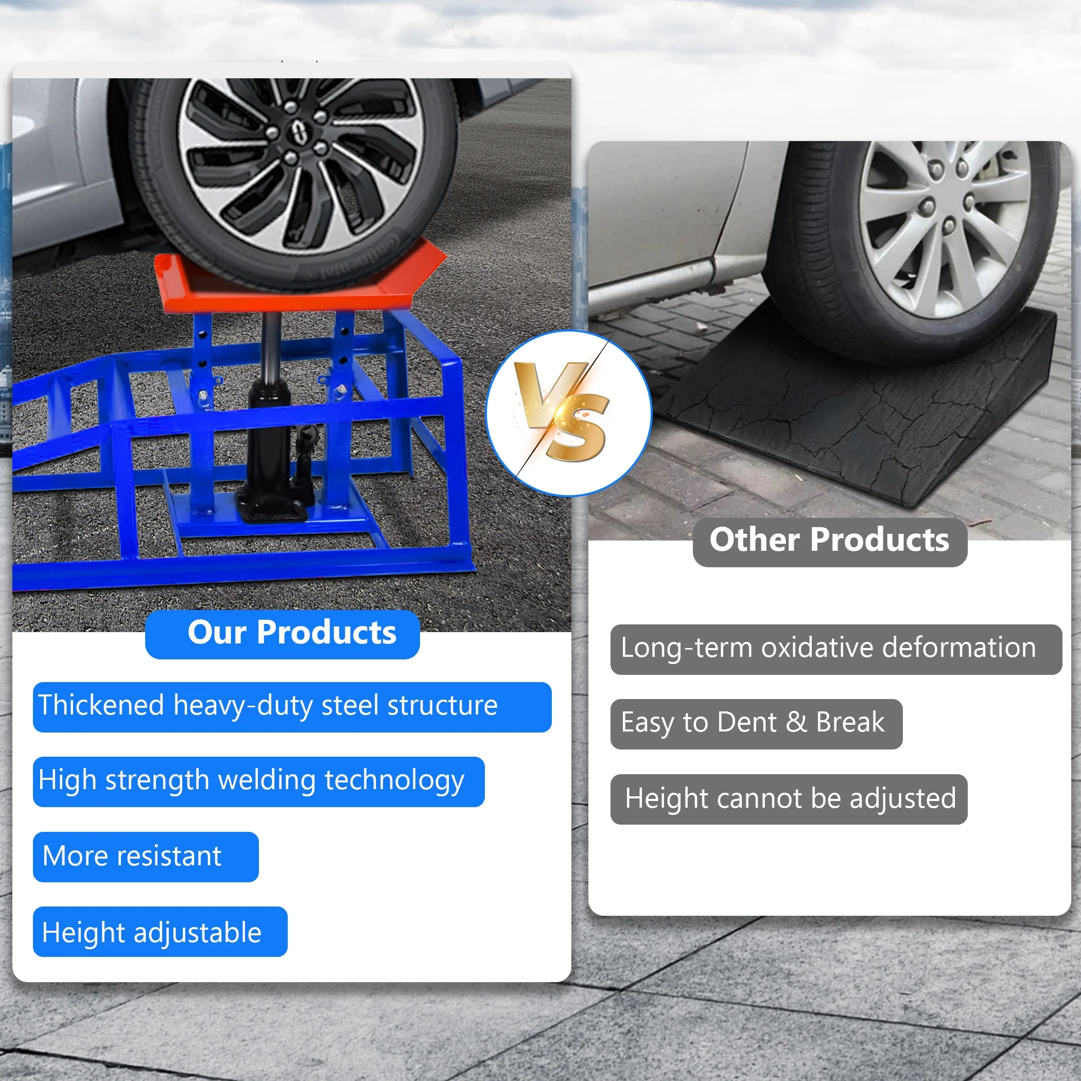 Lafati 2-Pack Hydraulic Car Ramps: Heavy-Duty Vehicle Ramps with 5T / 10000lbs Jack Load Capacity, Portable Design for Effortless Oil Changes and Car Lifts - Image 28
