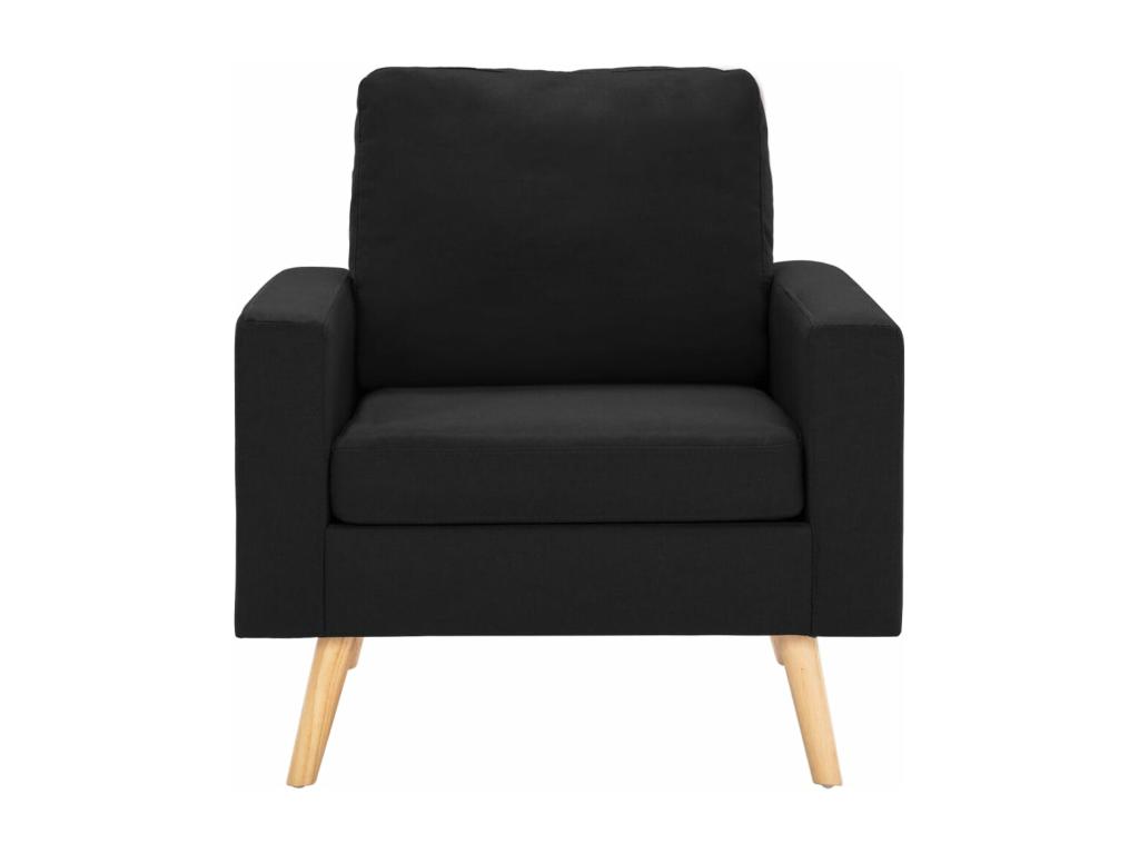 Sillón de tela negro