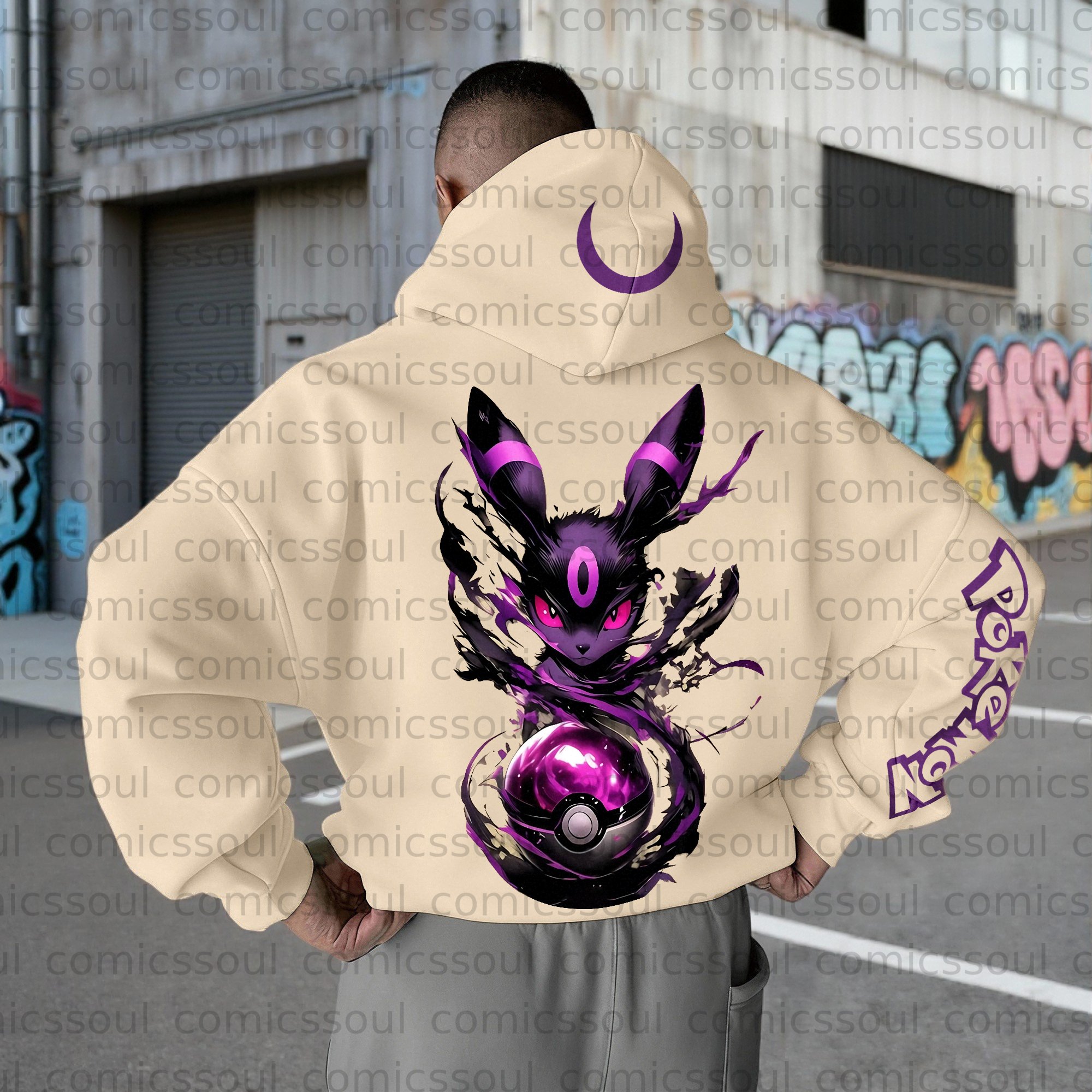 Unisex Anime Graphic Streetwear Wintage Plush Hoodie