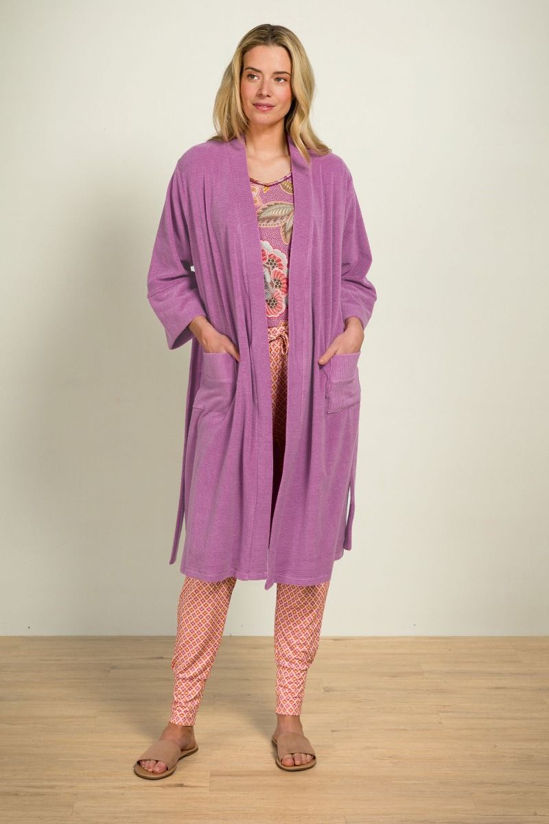 Naomi Kimono Petite Sumo Stripe Lilac