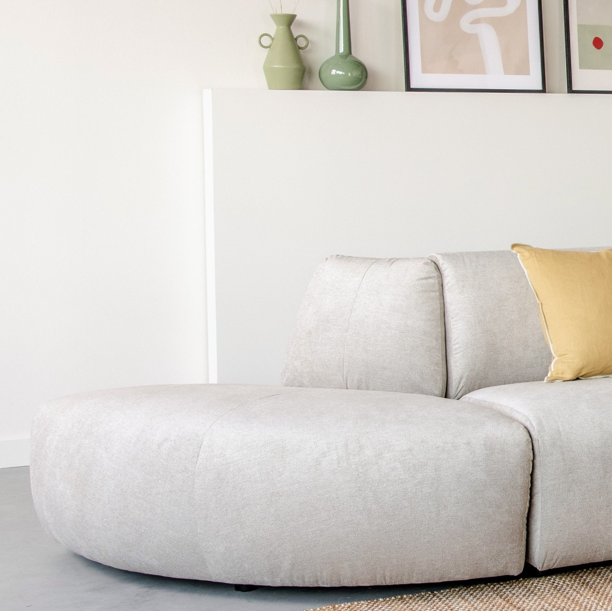 by fonQ Move Bank Element - Hoek Rond - Greige