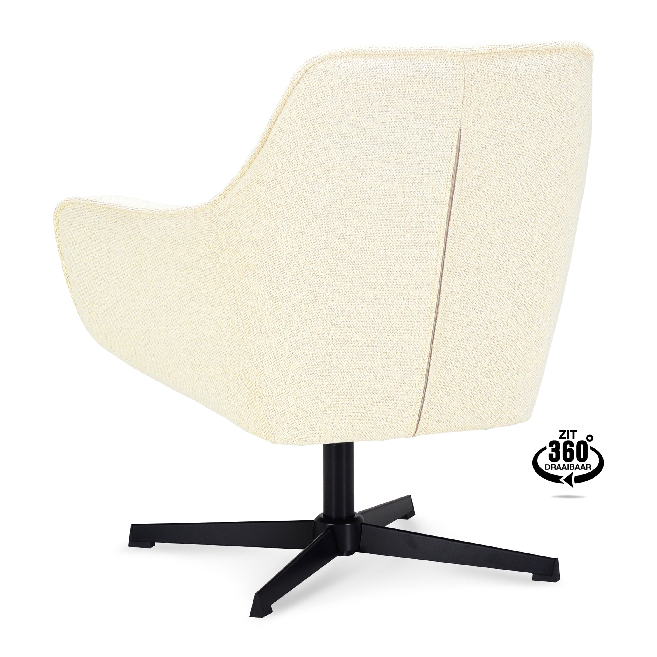 Blokker Mosey Draaibare Fauteuil - Crème
