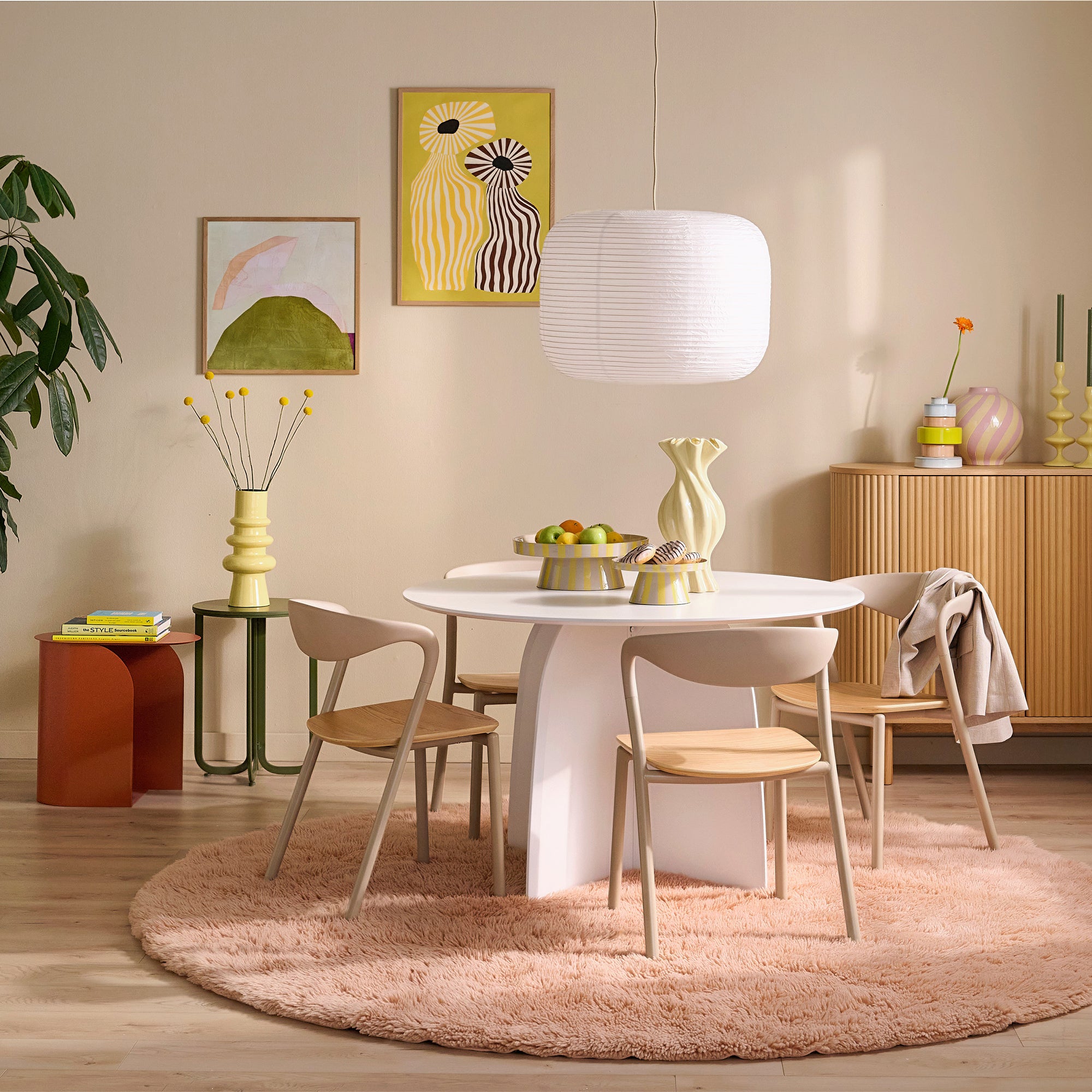 Blokker Noux Eettafel Ø 120 cm - Wit