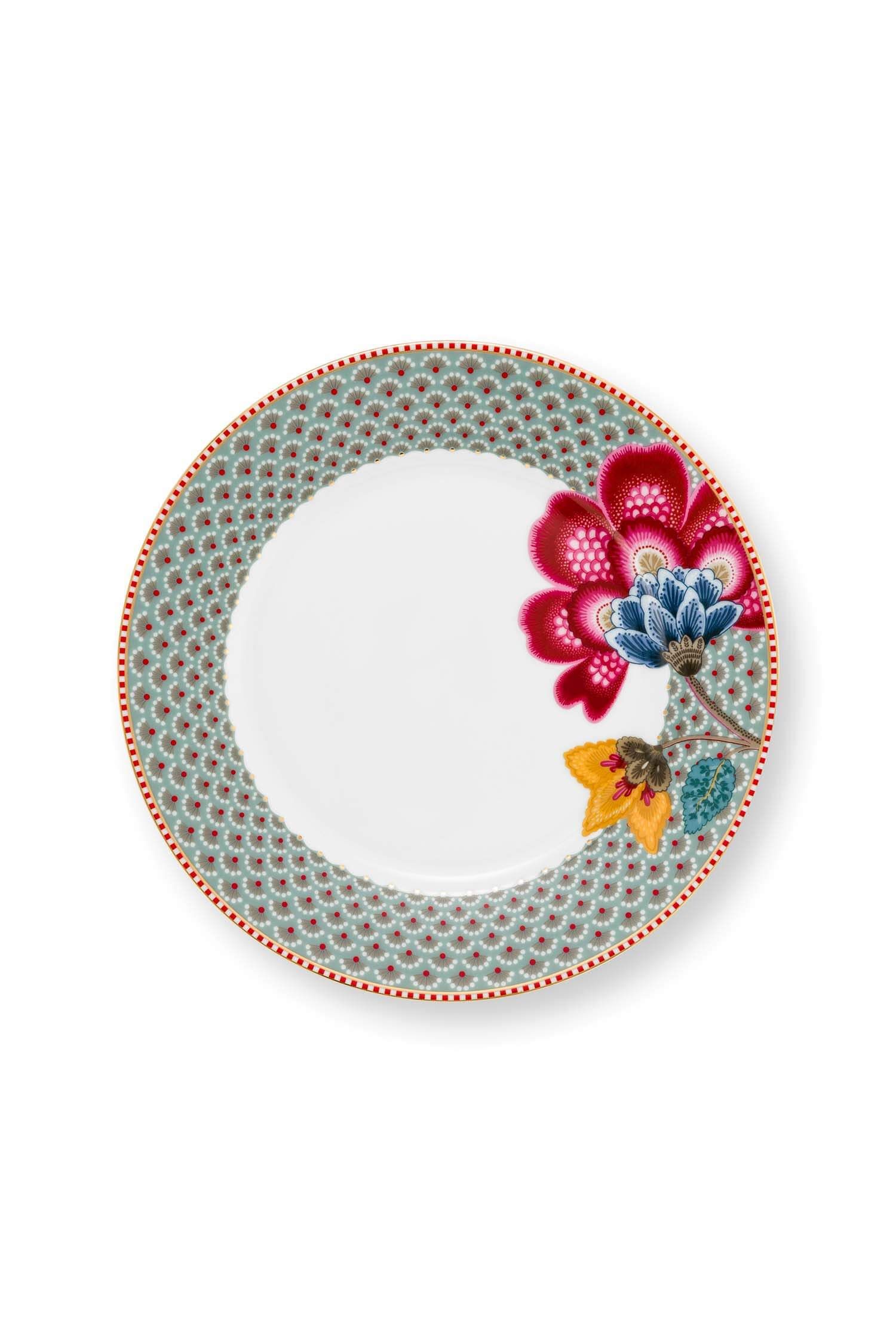 Breakfast Plate Blooming Tales Blue 21cm