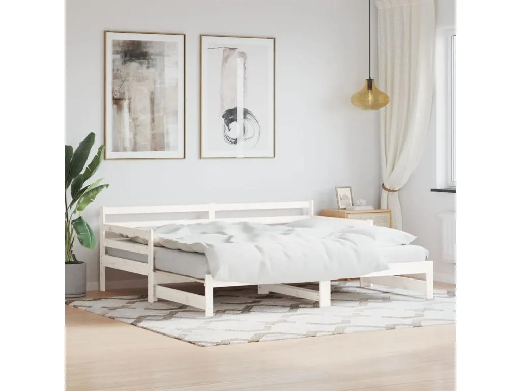 Decounico Sofá cama Decounico maciza de Decounico blanco 90x190 cm