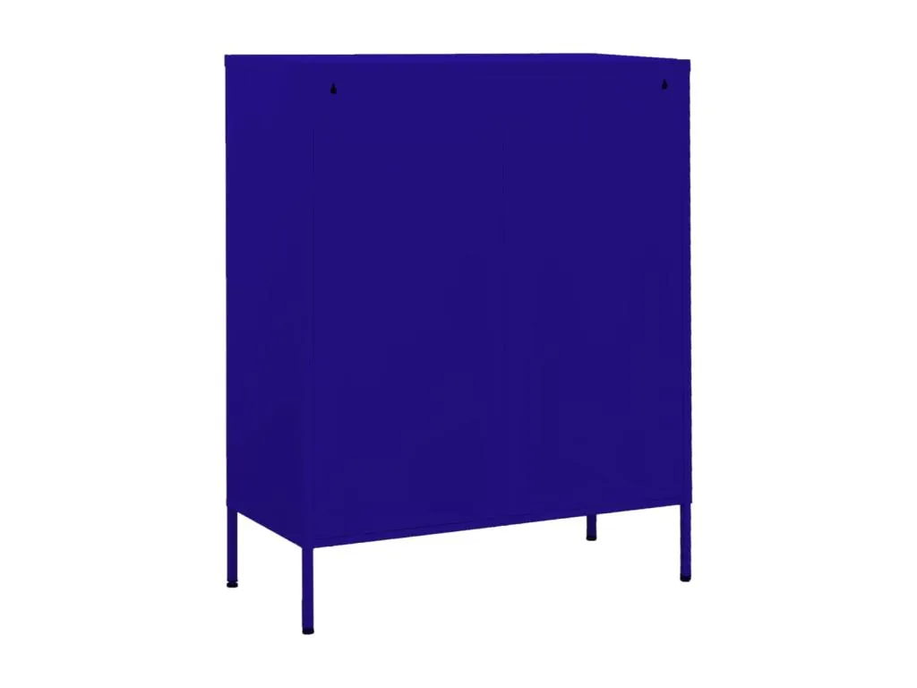 Armario de almacenamiento acero azul Decounico 80x35x101.5 cm