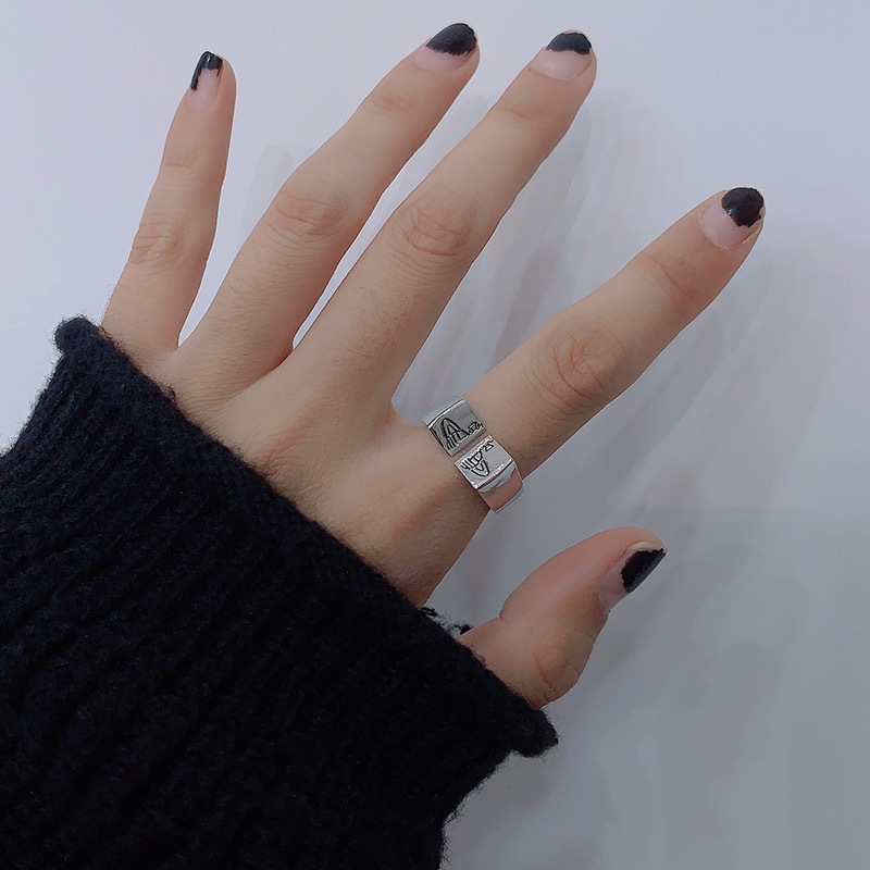 Vivienne Westwood Punk Unisex Style Wide Band Stamped Saturn Couple Ring - Original Replica Club
