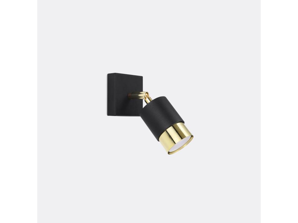 Lámparas de pared Nero moderno de acero - 1 fuentes luminosas - L.8 x A.16 cm - oro negro