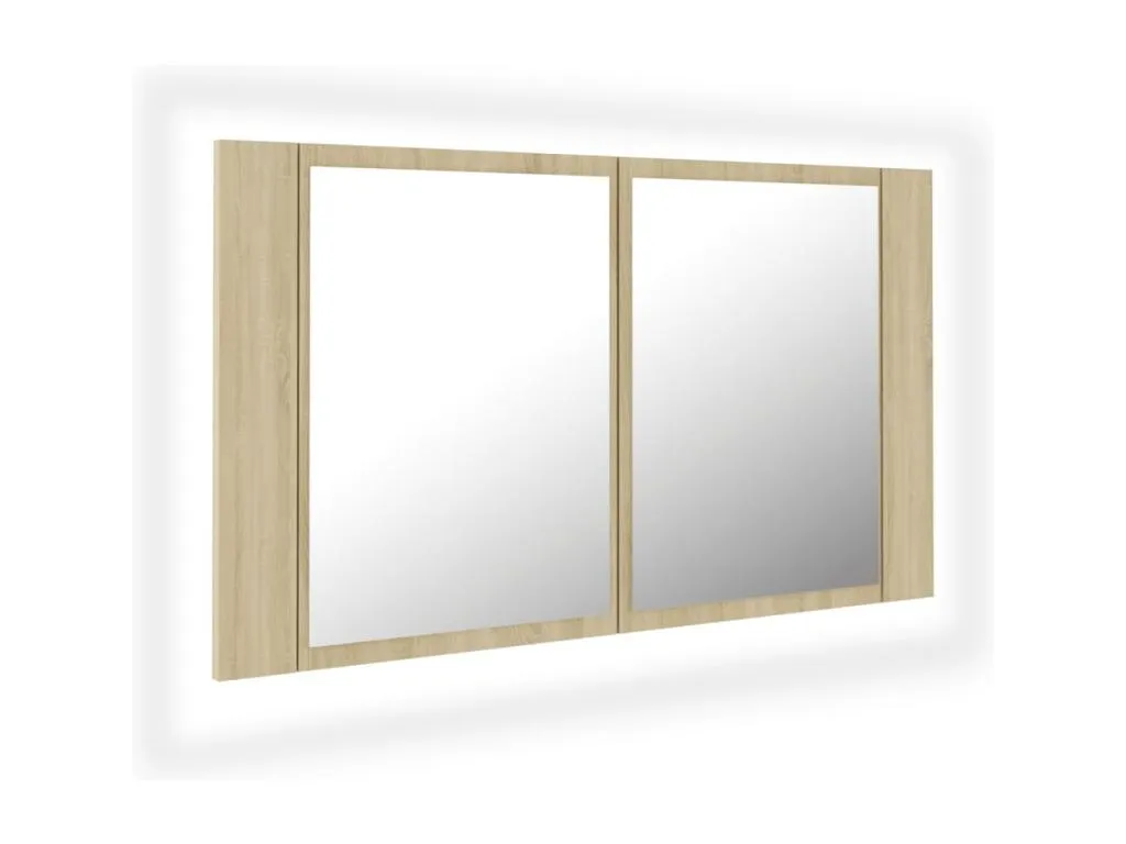 Armario espejo de baño LED acrílico Jmmhogar 80x12x45 cm