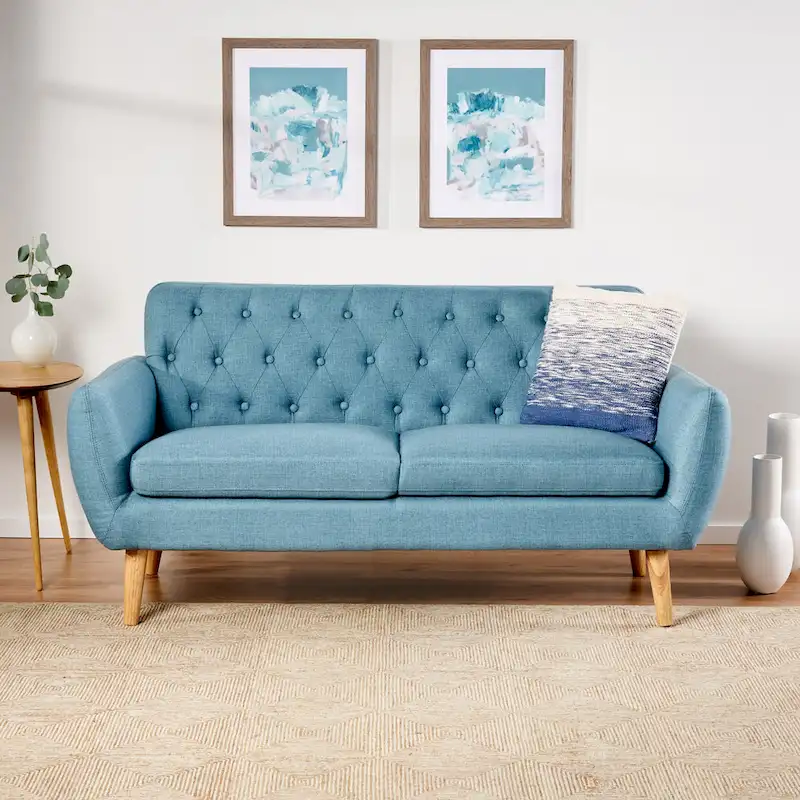 Christopher Knight Home Bernice Petite Sofa in Mid-Century Modern Style