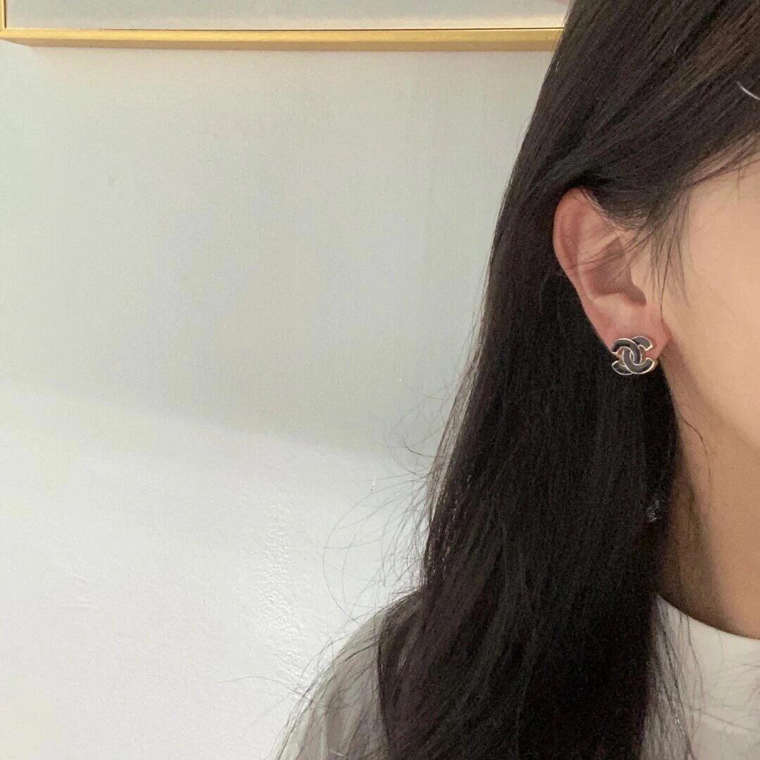 Chanel Pink Enamel CC Earrings - Original Replica Club