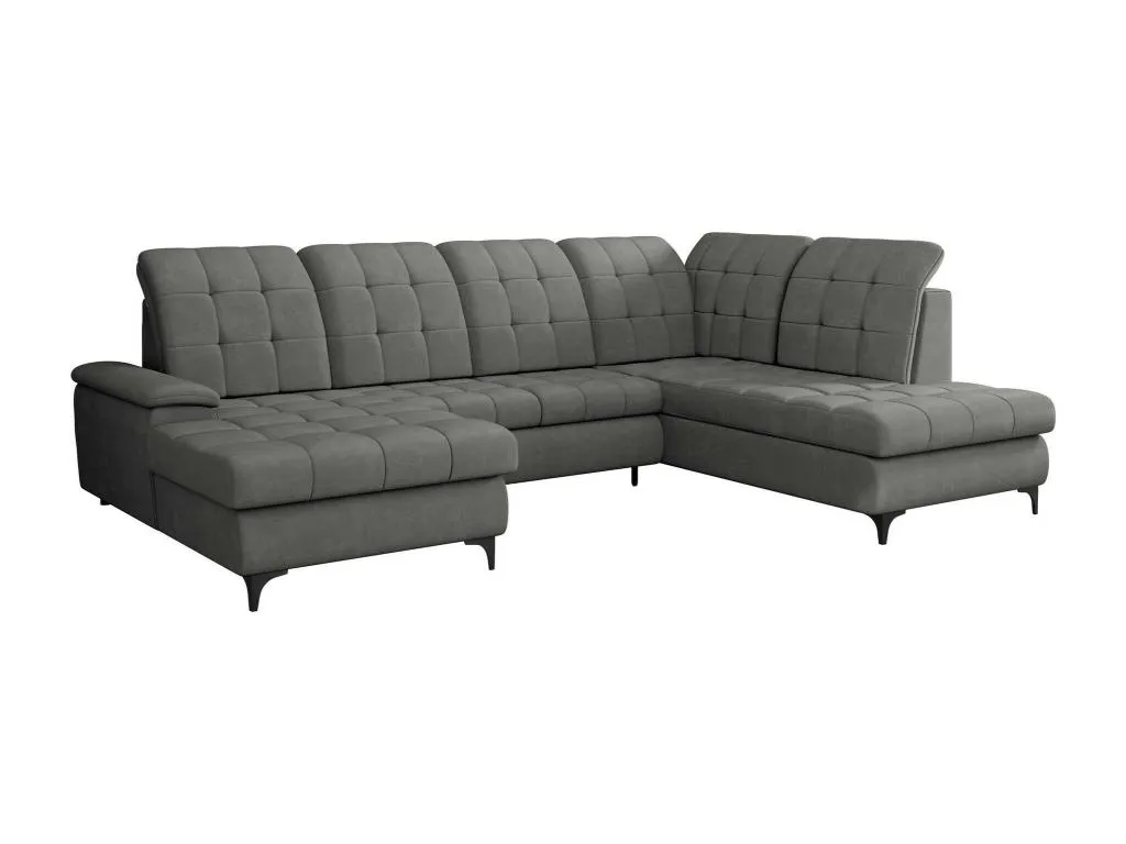Sofá rinconero Kavehomedeco 100 Gris Función de descanso Caja de ropa de cama 330x212cm BZKL43764