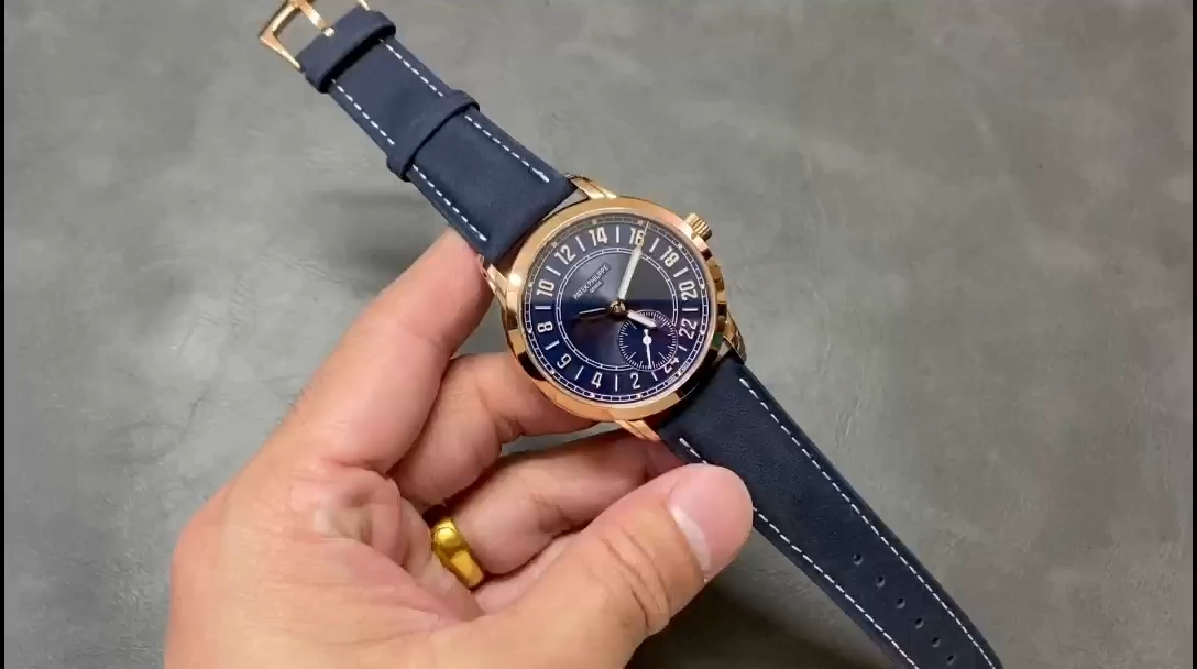 Patek Philippe Complications Rose Gold Blue 5224R 001 42mm Replica