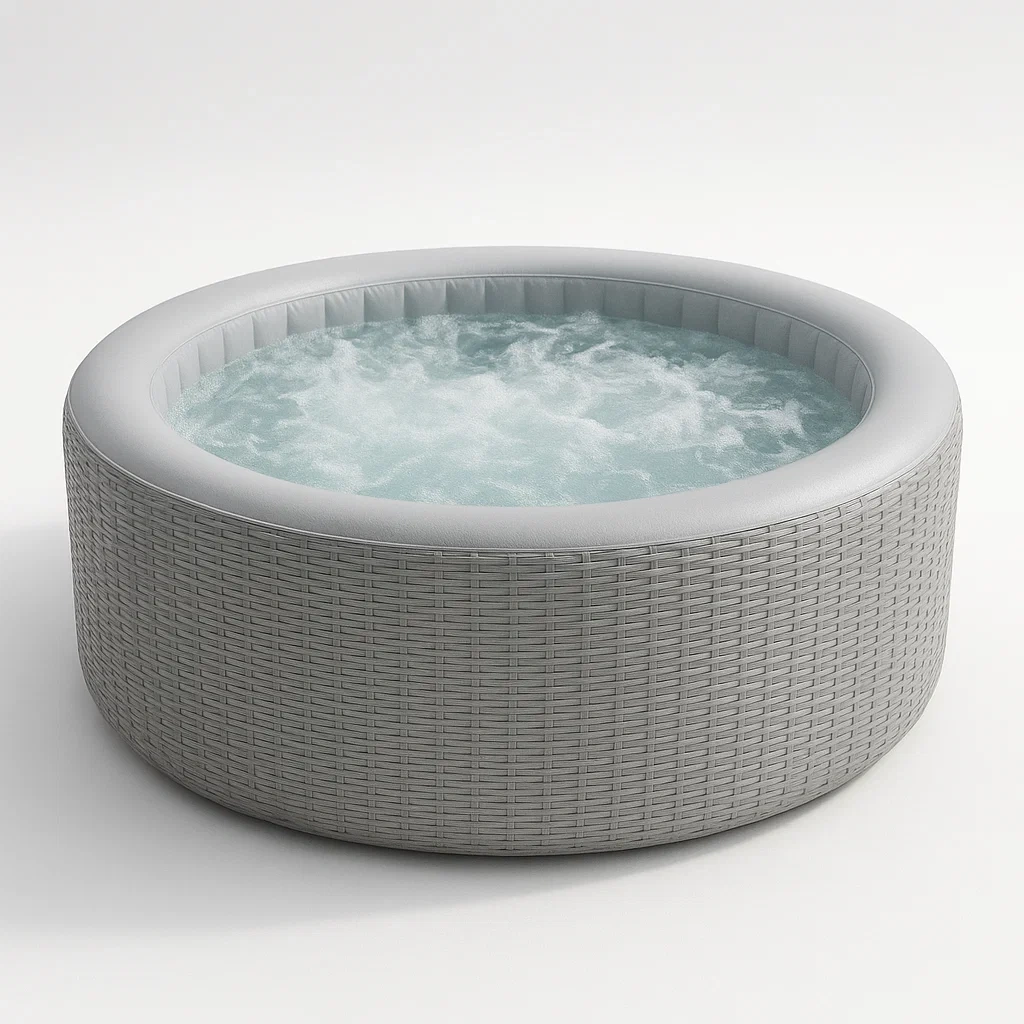 Spas hinchables, 196x196x71 cm, 4 personas, redondo, color gris rfTQdQI360cq