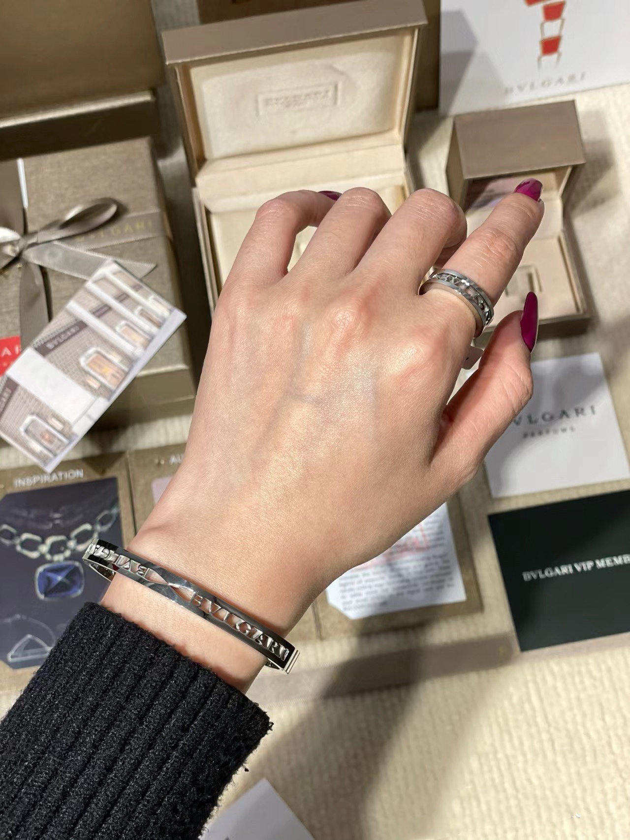 Bvlgari Hollow Monogram B.zero1 Bangle Bracelet - Original Replica Club