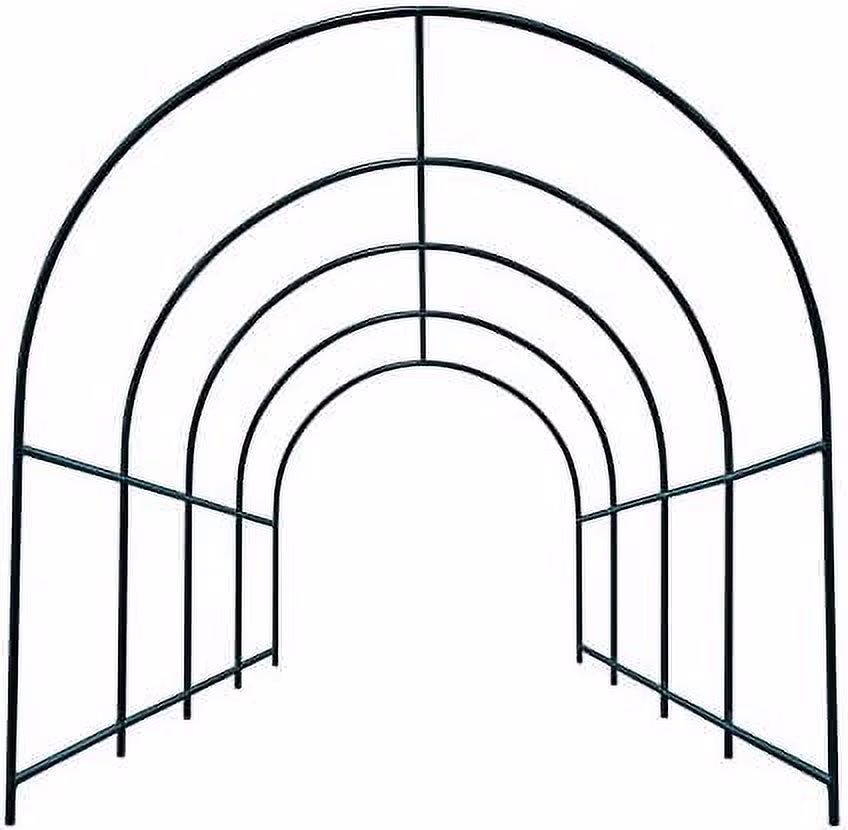 Steel Garden Arch Metal Garden Arch Multi-Size Climbing Plants Arch Arbor (6.5'x 7' x 7.2') - image 6