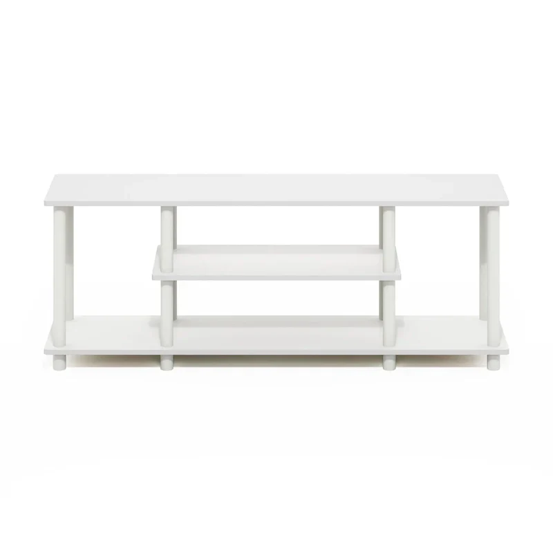 Furinno Turn-N-Tube Tool-Free 3D 3-Tier TV Stand for Entertainment