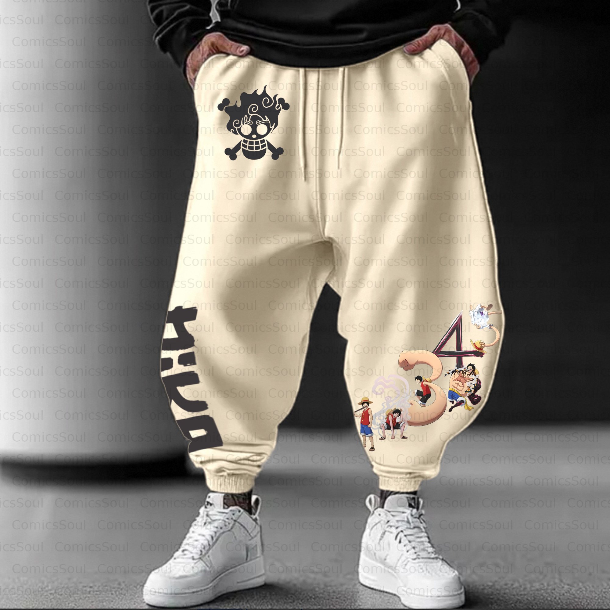 Unisex Casual Anime Streetwear Pant