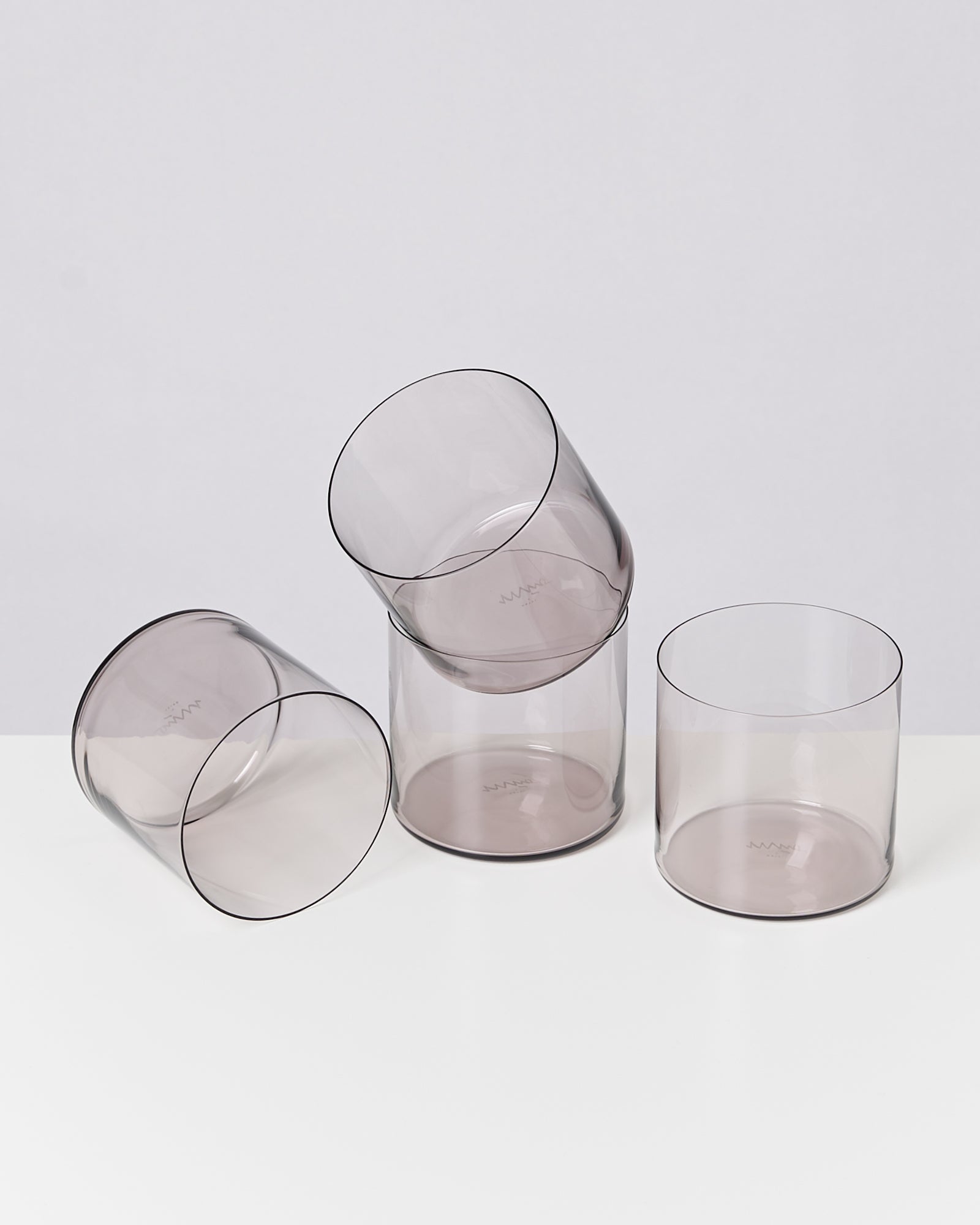 Joia Glas klein grau 4er-Set