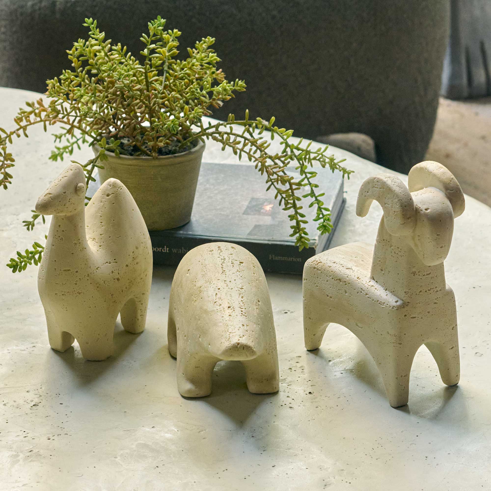 Animal Sculptures - Set of 3