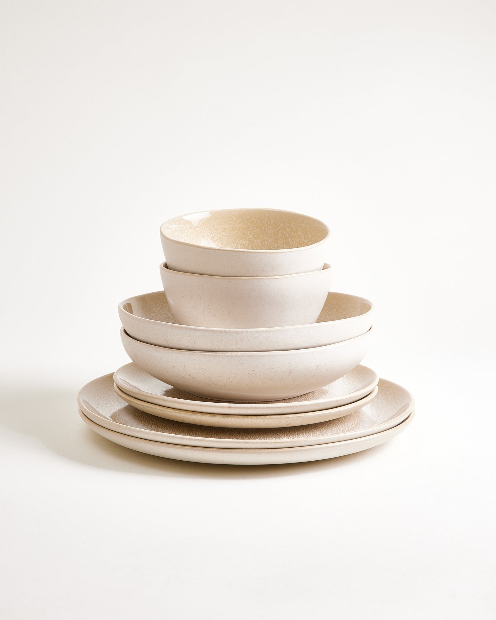 Lorosa Geschirr-Set classic sand 8-teilig