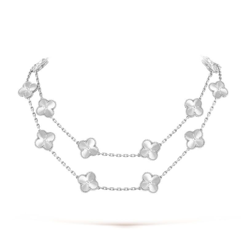 Replicate Vintage Alhambra long necklace, 20 motifs(1:1 replica) - Original Replica Club