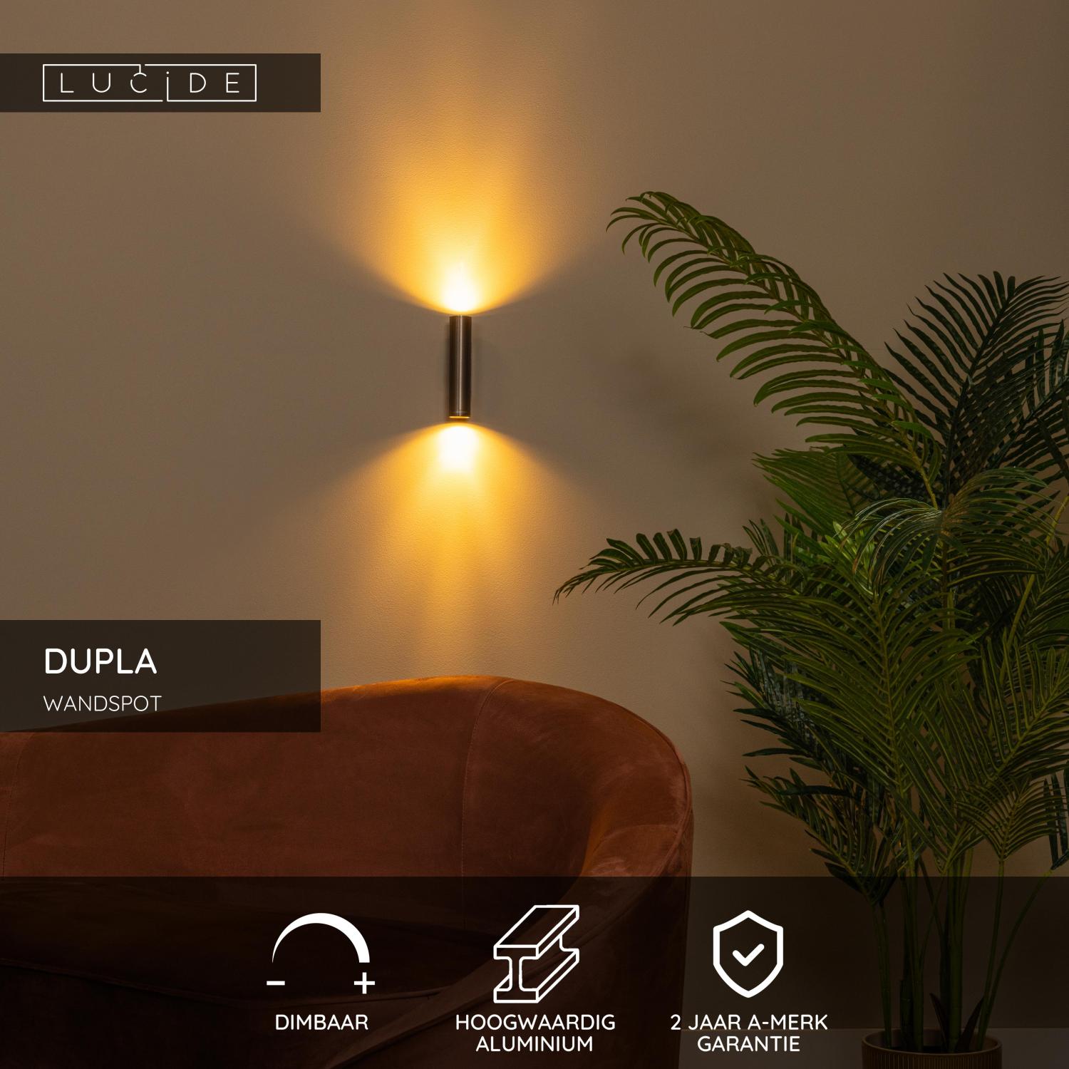 Lucide DUPLA Wandspot - Koffie