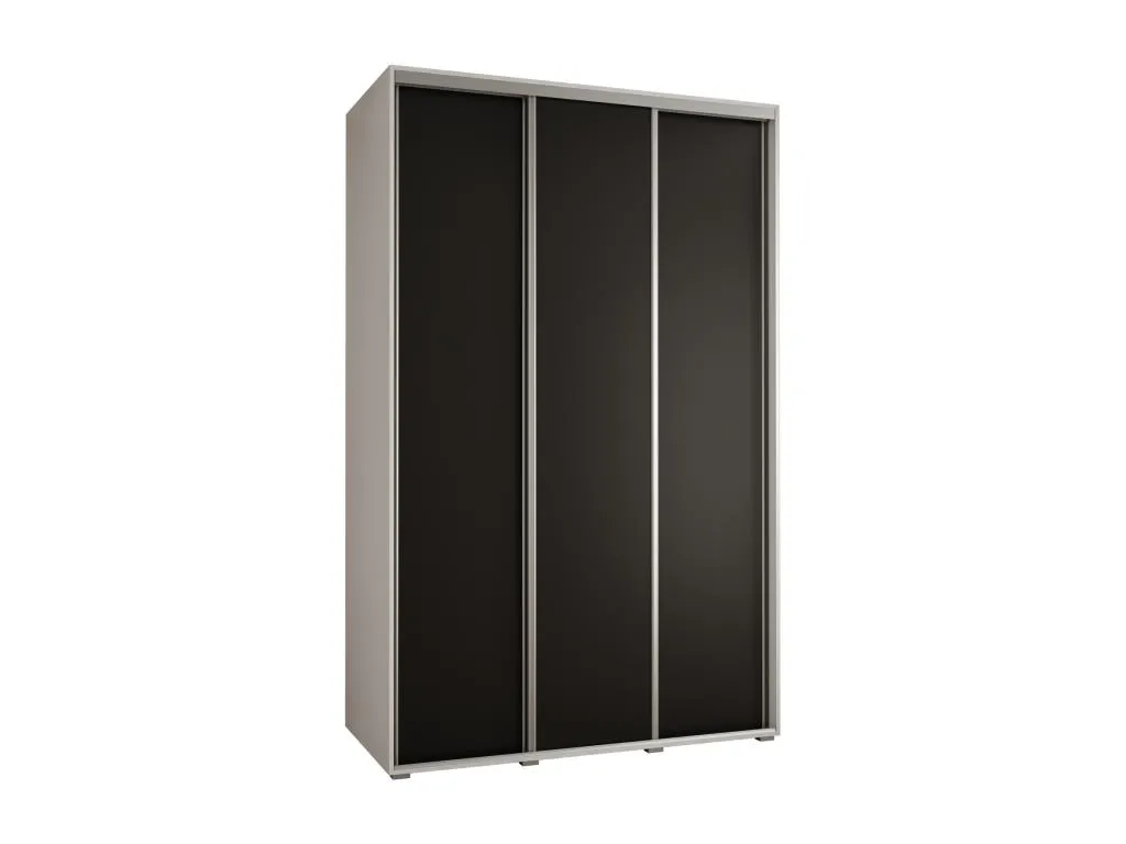 ARMARIO Prietocasa 1 DE PUERTAS CORREDERAS 235.2/120/45 3 puertas (Blanco/Negro/Plata)
