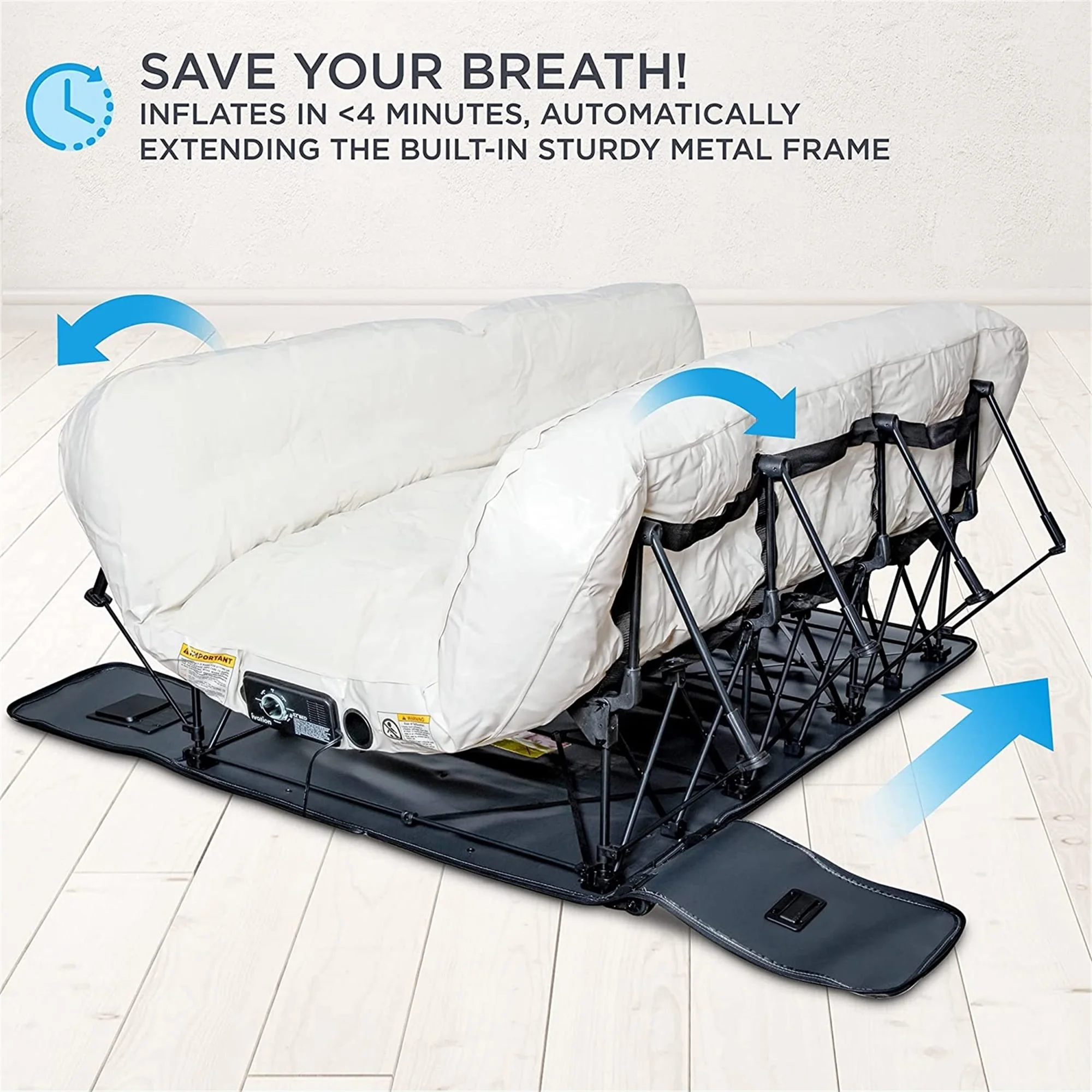 Ivation EZ-Bed 10 in Portable Air Beds with Built-in Pump, Full - Image 11