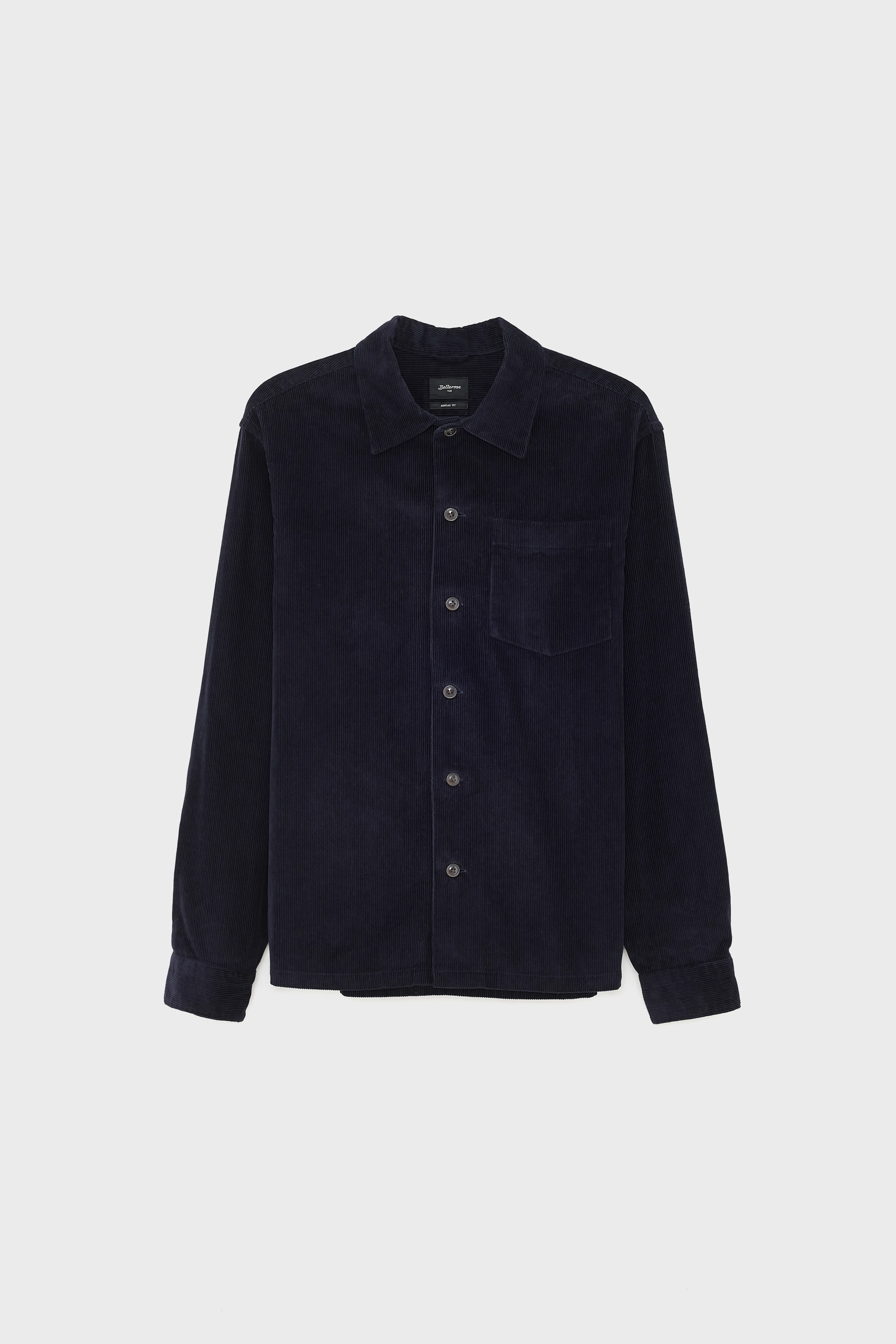 Bellerose Goney navy blue corduroy overshirt (242 / M / NAVY)