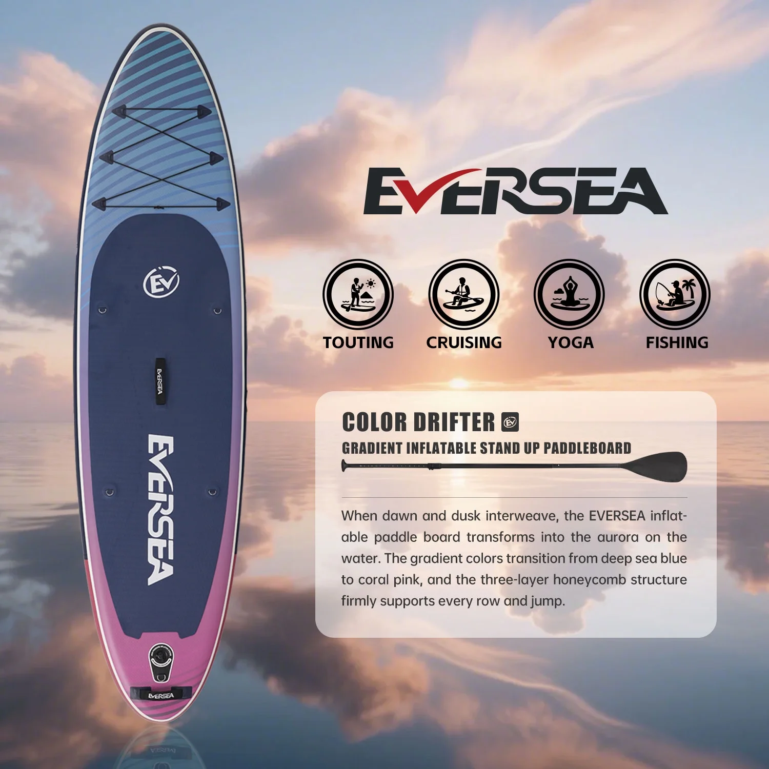 MSEASFREE 10' Inflatable Stand up Paddle Board,with Premium SUP Paddle Board Accessories,Non-Slip Comfort Deck for Youth & Adults - Image 22