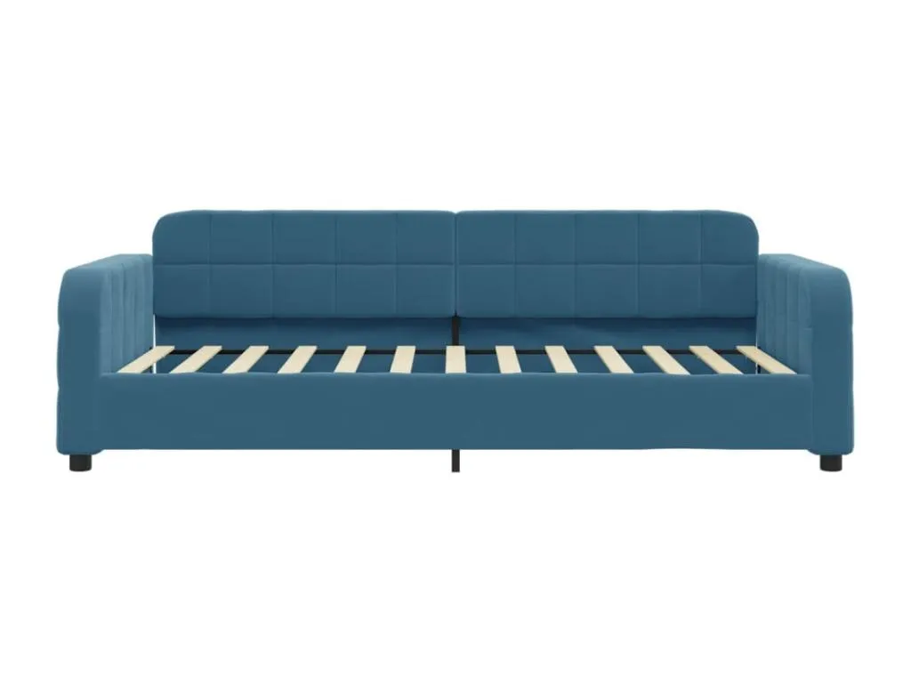 Sofá cama terciopelo azul 80x200 cm 34912kozz