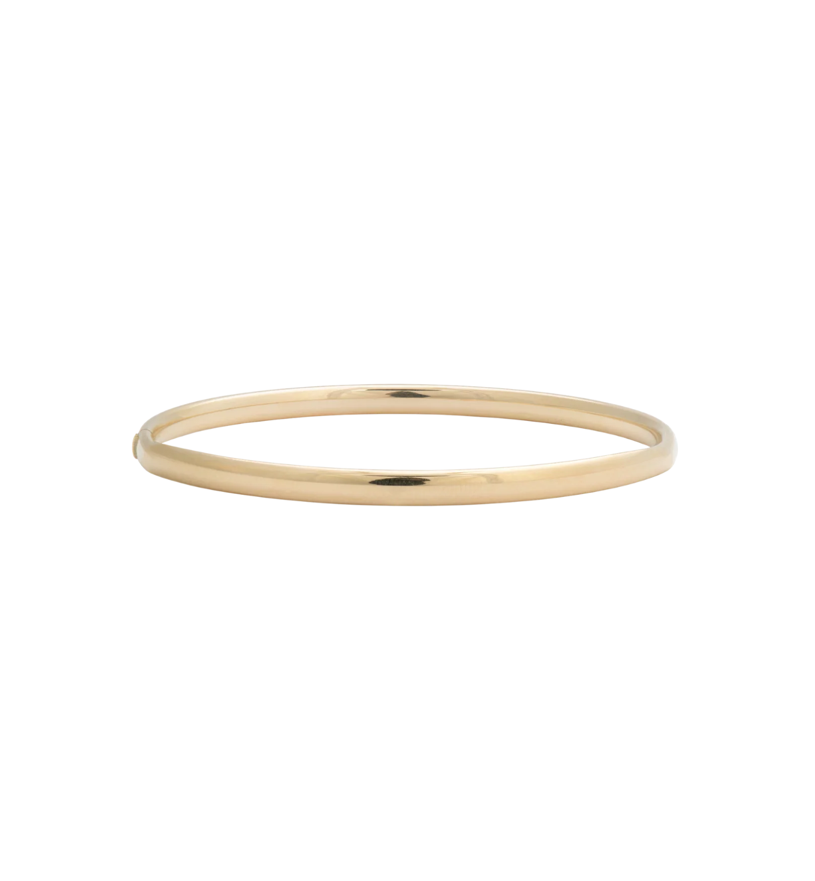 Oval Hinge Bangle 14K