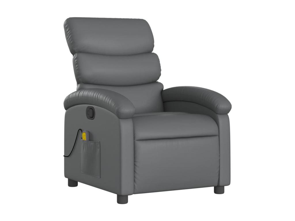 Sillón de masaje reclinable Nidolux gris