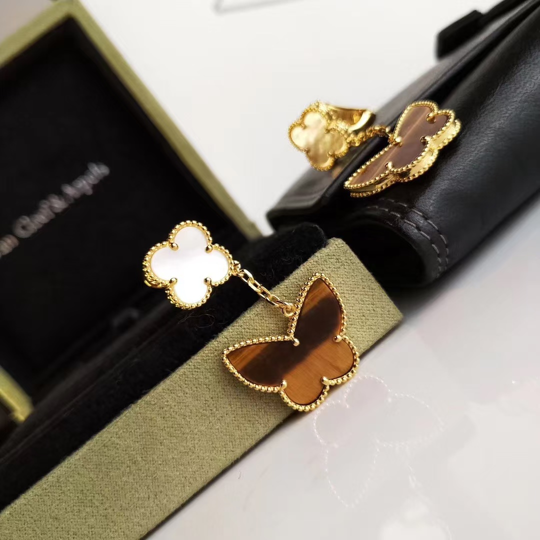 VCA Lucky Alhambra Earrings, 2 Motifs - Original Replica Club