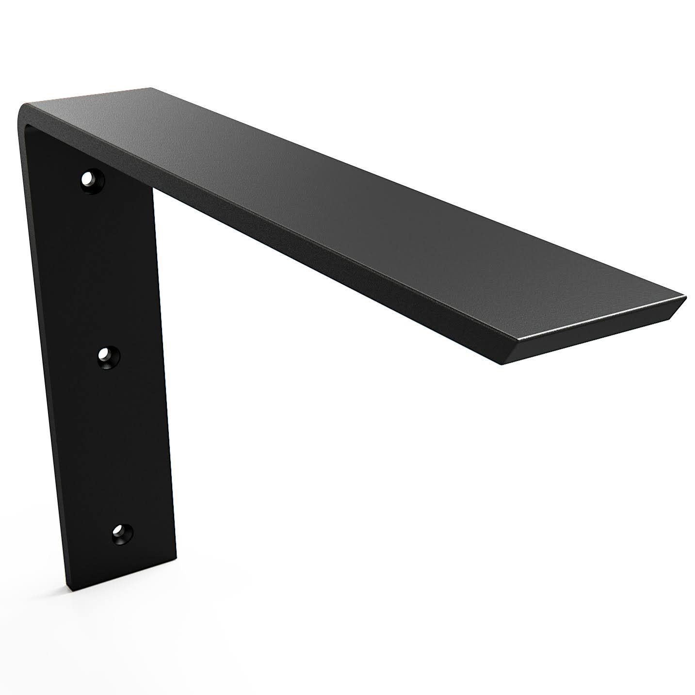 Standard Front Mount Countertop L Bracket - 8" Deep x 6" High / Raw Steel(8" Deep X 6" High)