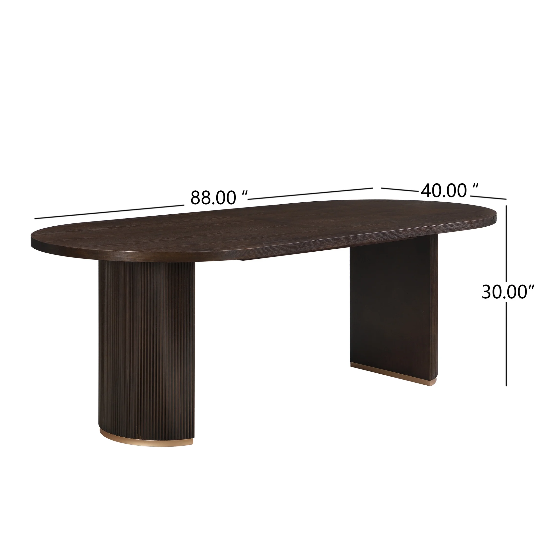 Christopher Knight Home Minimalist 88- Oval Dining Table for 4-6, Espresso - Image 8