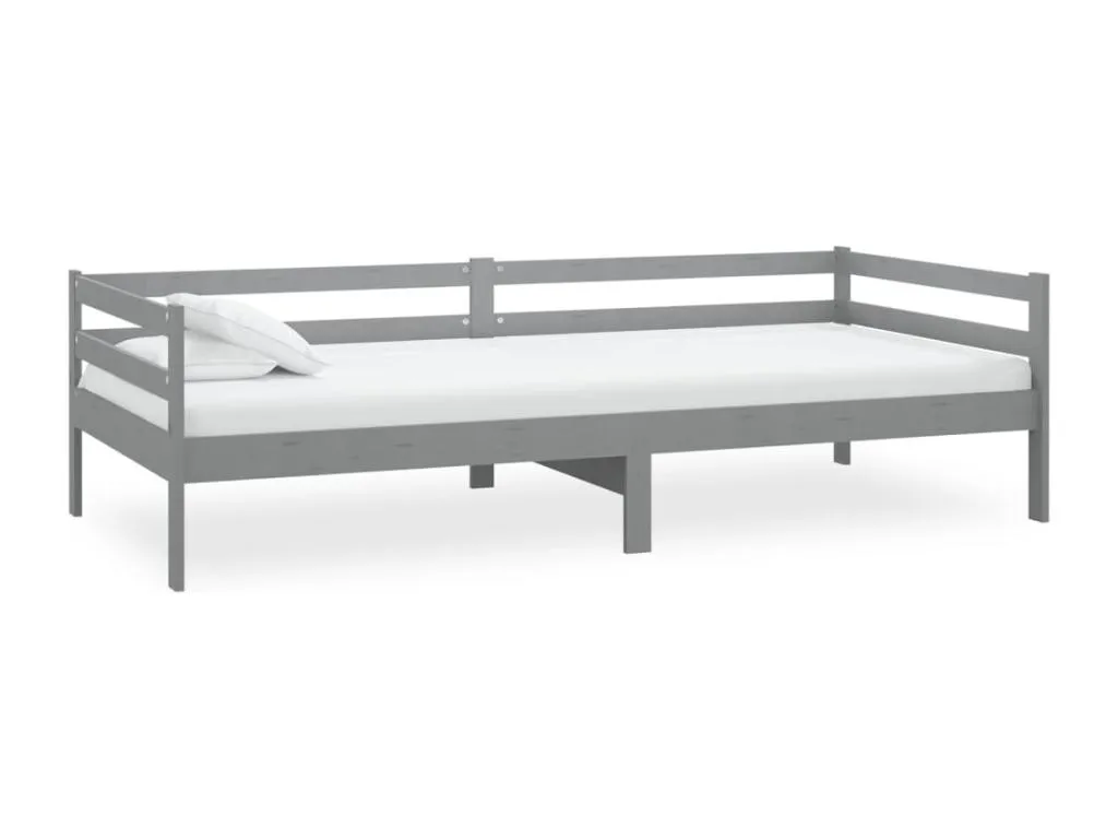 Sofá cama de Francomuebleses maciza de Francomuebleses gris 90x200 cm