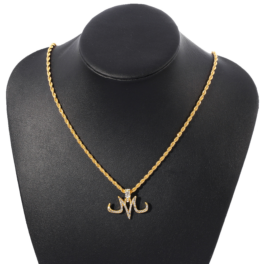 Unisex Anime-related Letter M Necklace TeeThreads Sustain the Scene with Custom Apparel