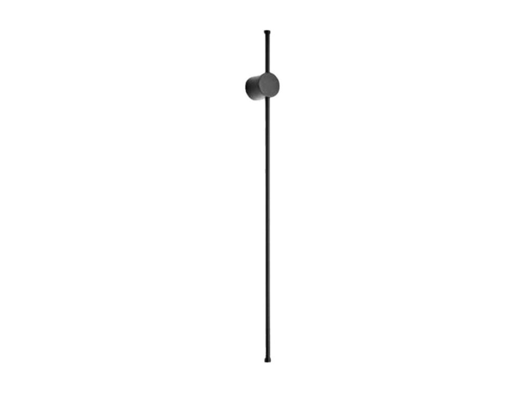 Aplique LED CLOCK de aluminio 12W 3000K Perenz 65 cm Negro