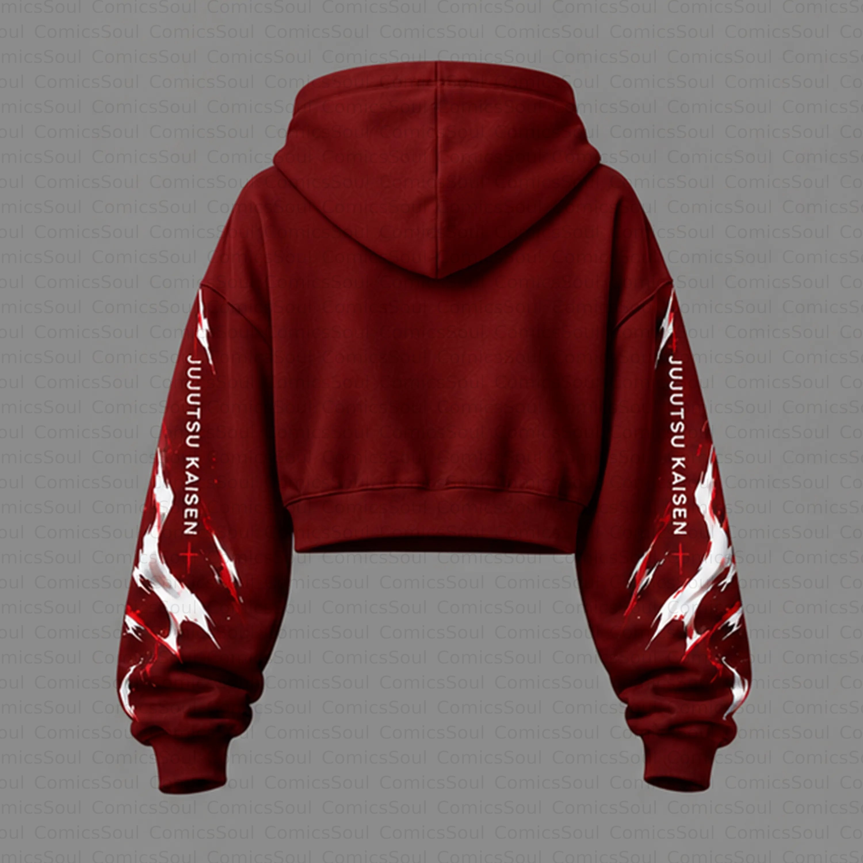 Jujutsu Kaisen Cropped Long Sleeve Hoodie & High Waist Jogger Pants Two Piece TeeThreads Sustain the Scene with Custom Apparel