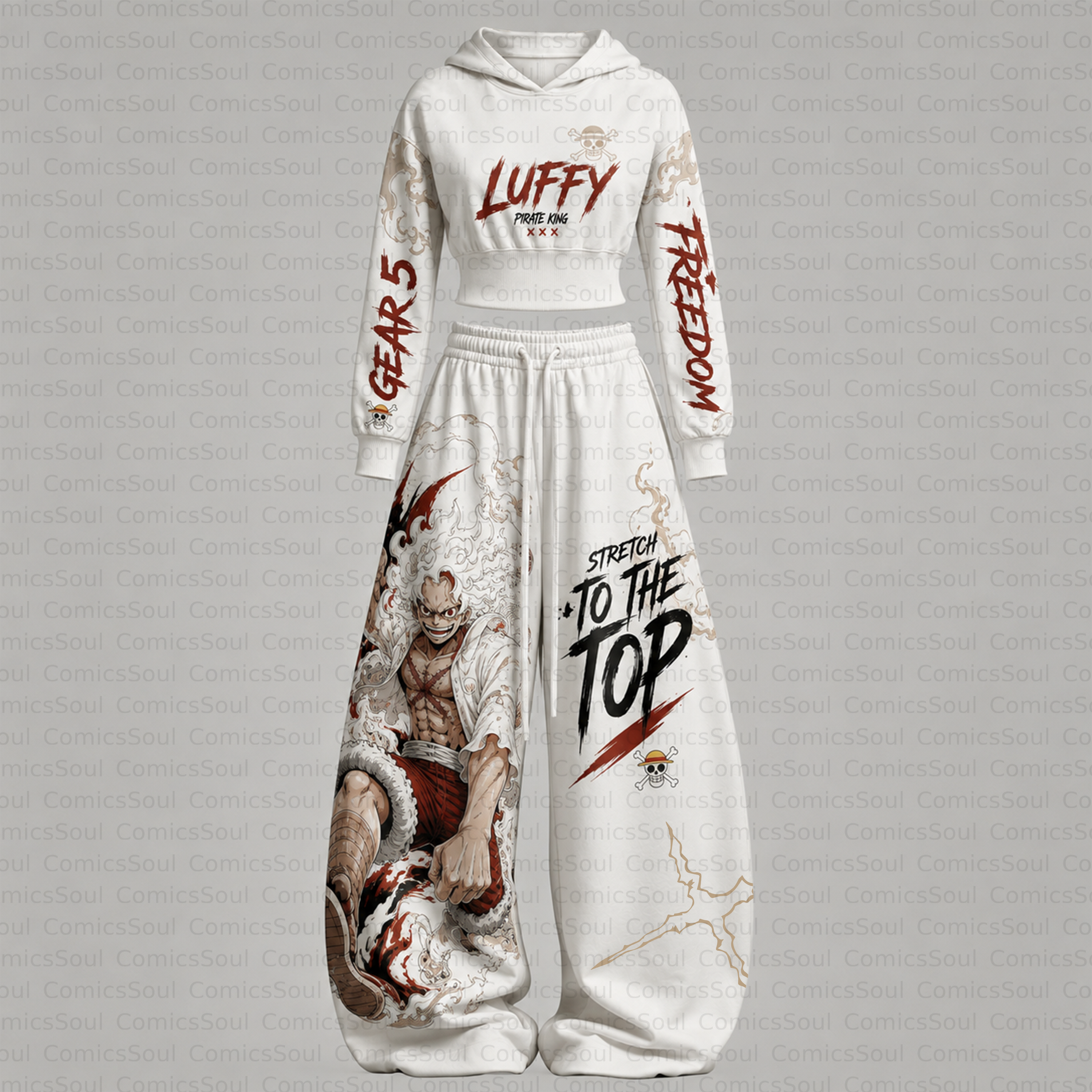 One Piece Hoodie & Pants Two Piece Tracksuit Set 3051004 TeeThreads Sustain the Scene with Custom Apparel