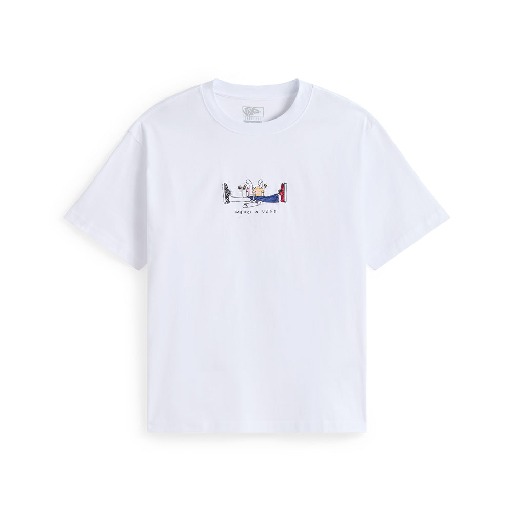 Vans x Merci - T-shirt  brodé - Blanc