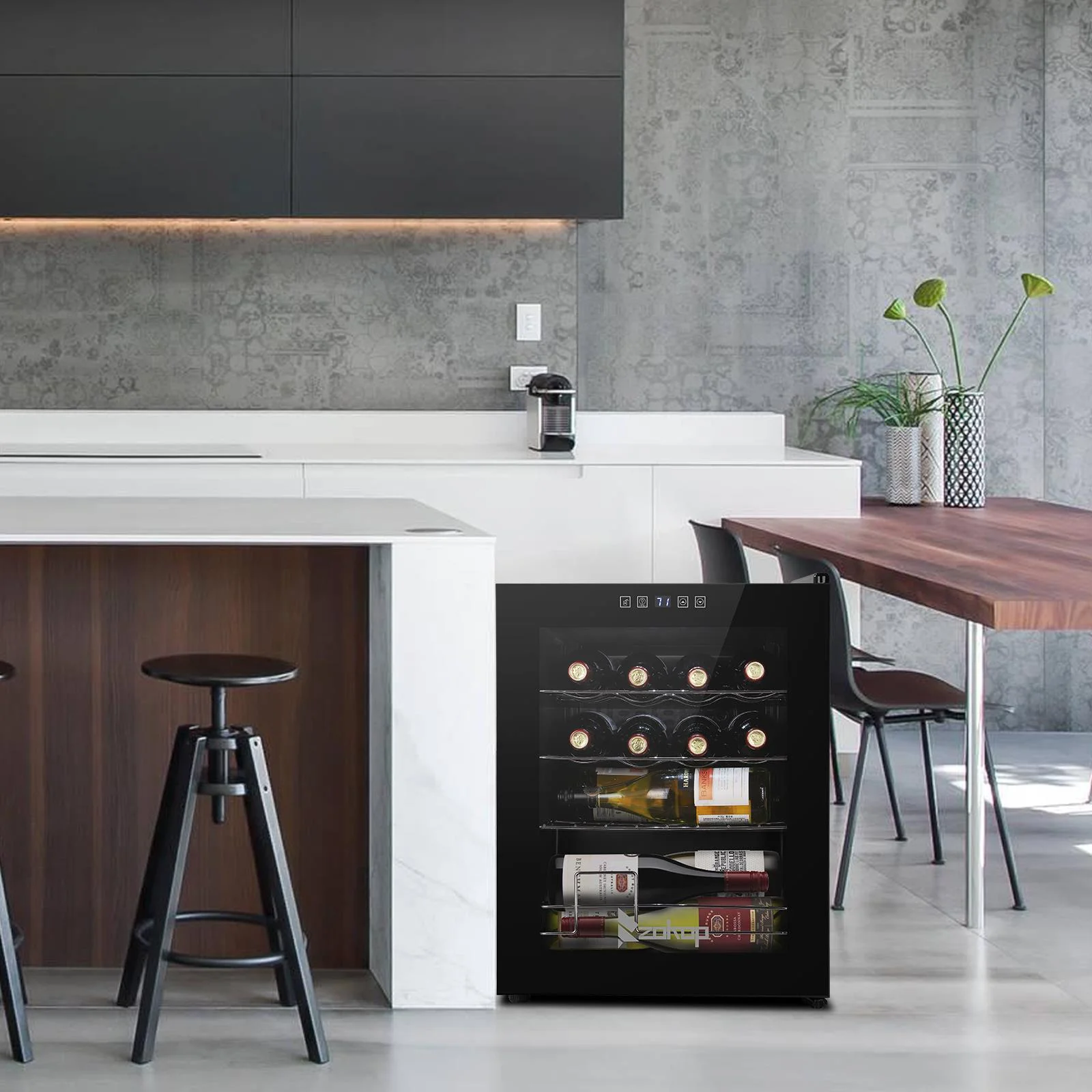 Ktaxon 18 Bottle Compressor Wine Cooler Freestanding Wine Fridge, Fast Cooling, Low Noise - Image 43