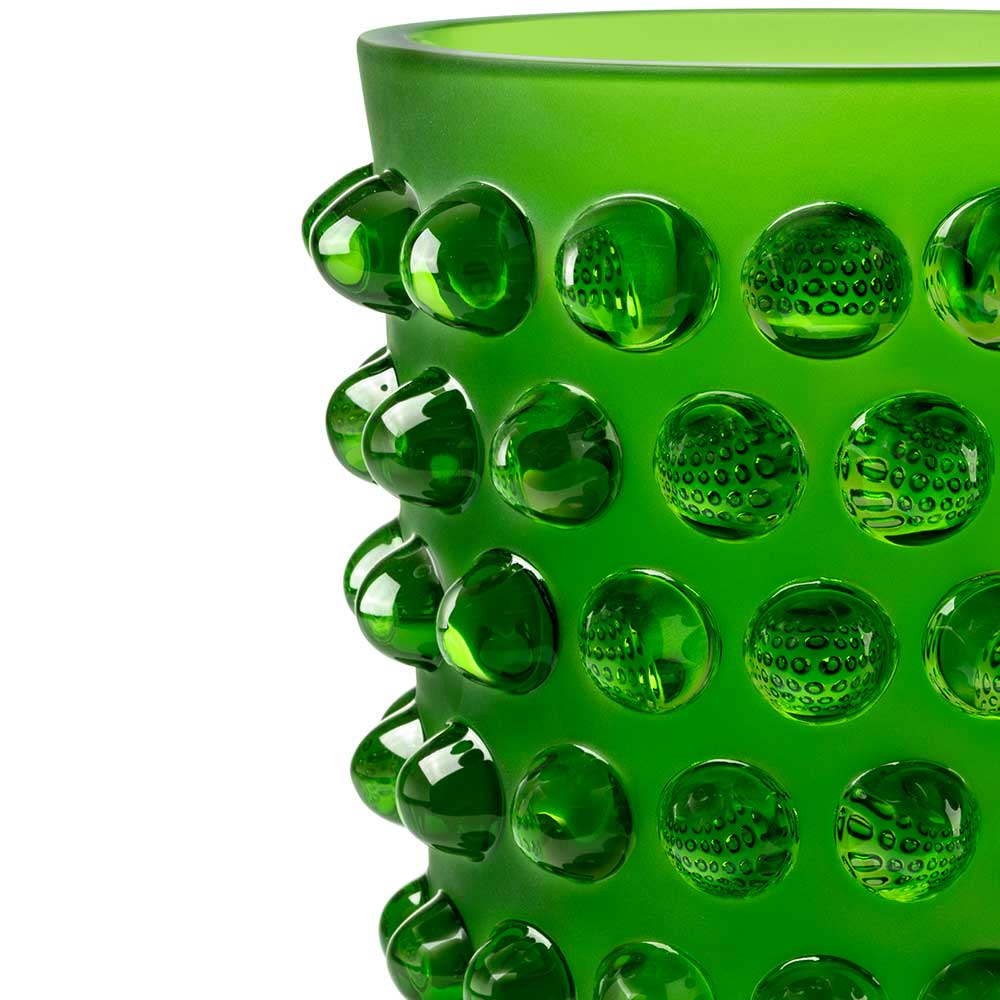 VASE MOSSI - CRISTAL VERT AMAZONE