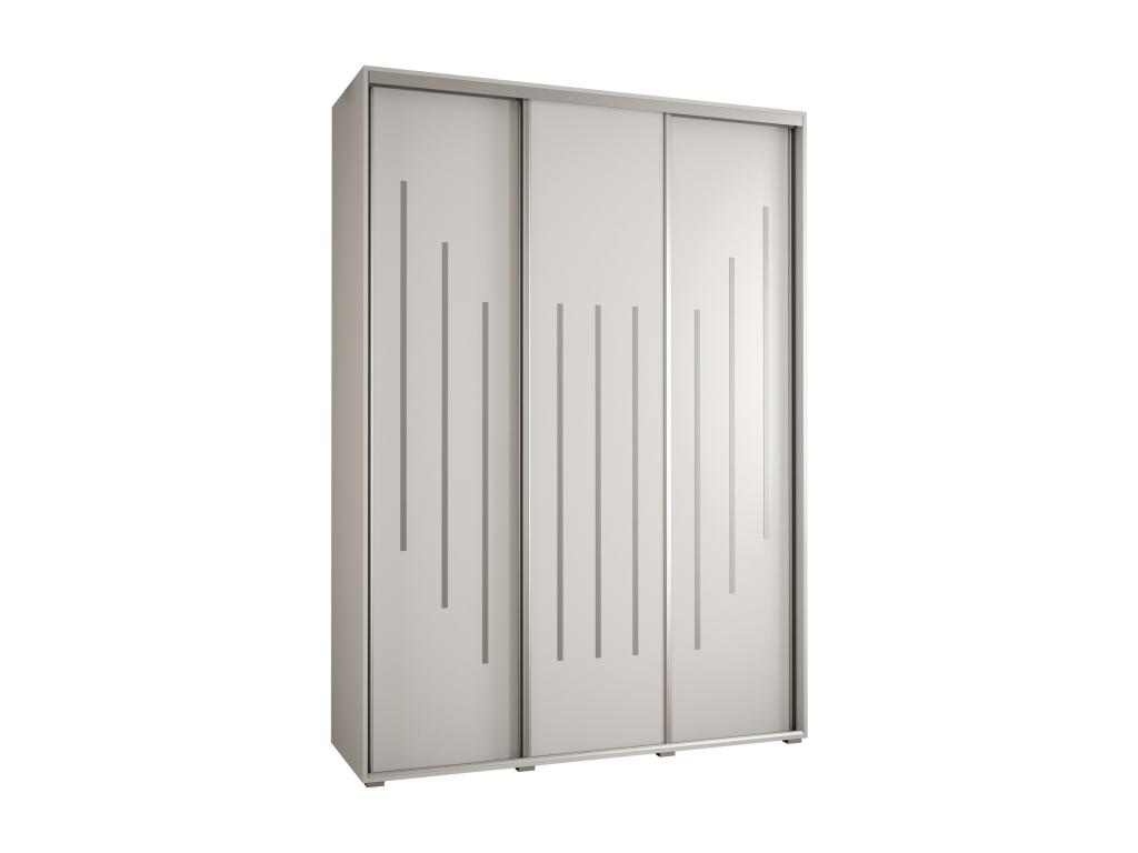 ARMARIO Nestliq 8 DE PUERTAS CORREDERAS 235 - 2/170/45 3 puertas Blanco/Blanco/Plata